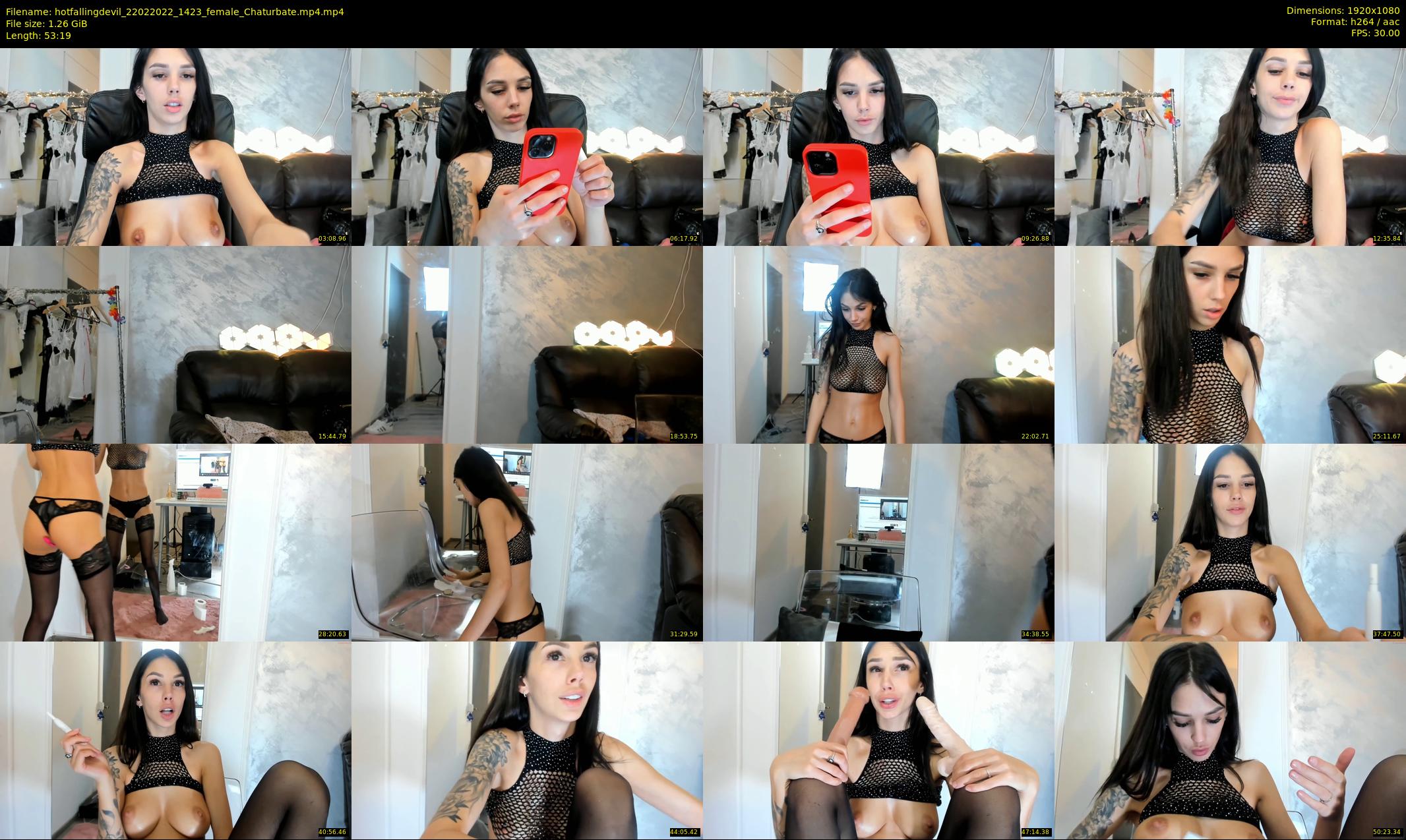 hotfallingdevil — 54 minute Chaturbate female cam show recording, 1080p, Feb 22, 2022