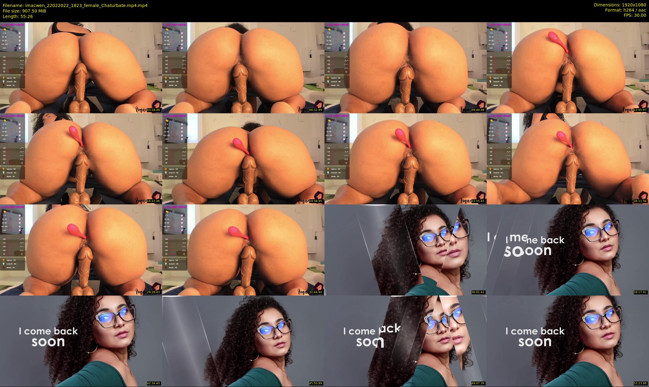 imacwen — 56 minute Chaturbate female cam show recording, 1080p, Feb 22, 2022