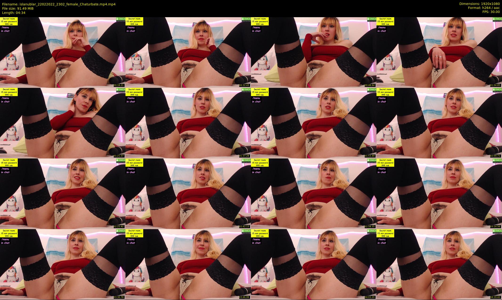 islanublar — 5 minute Chaturbate female cam show recording, 1080p, Feb 22, 2022