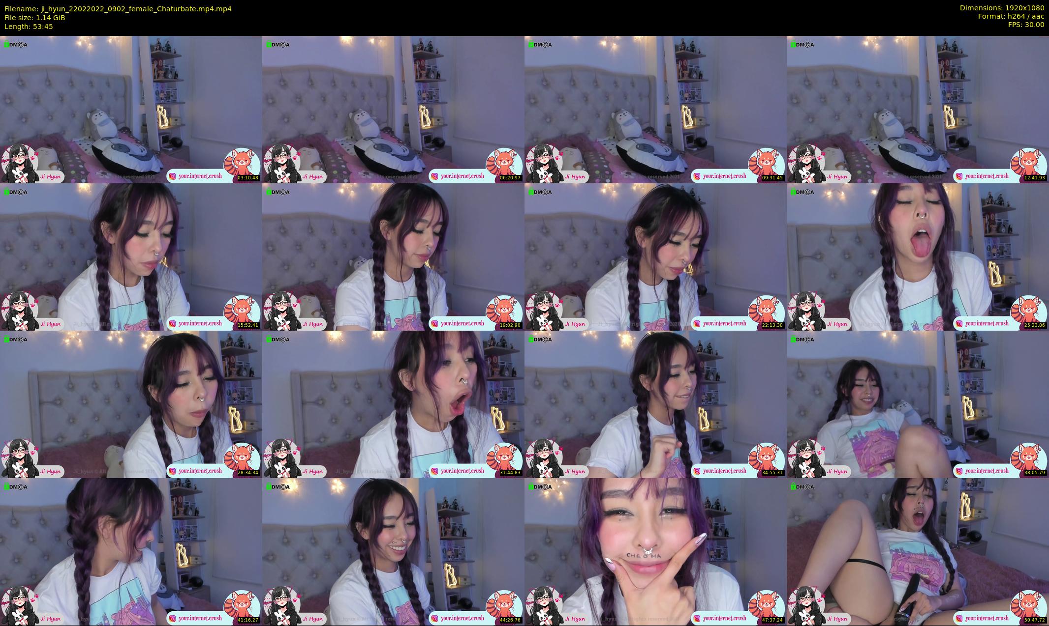 ji_hyun — 54 minute Chaturbate female cam show recording, 1080p, Feb 22, 2022