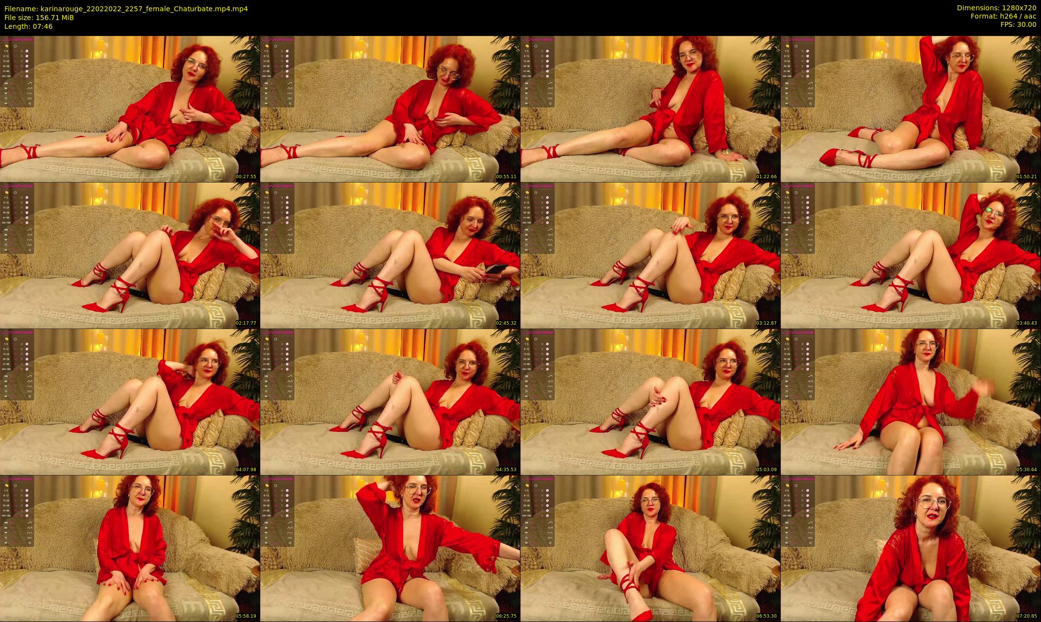 karinarouge — 8 minute Chaturbate female cam show recording, 720p, Feb 22, 2022