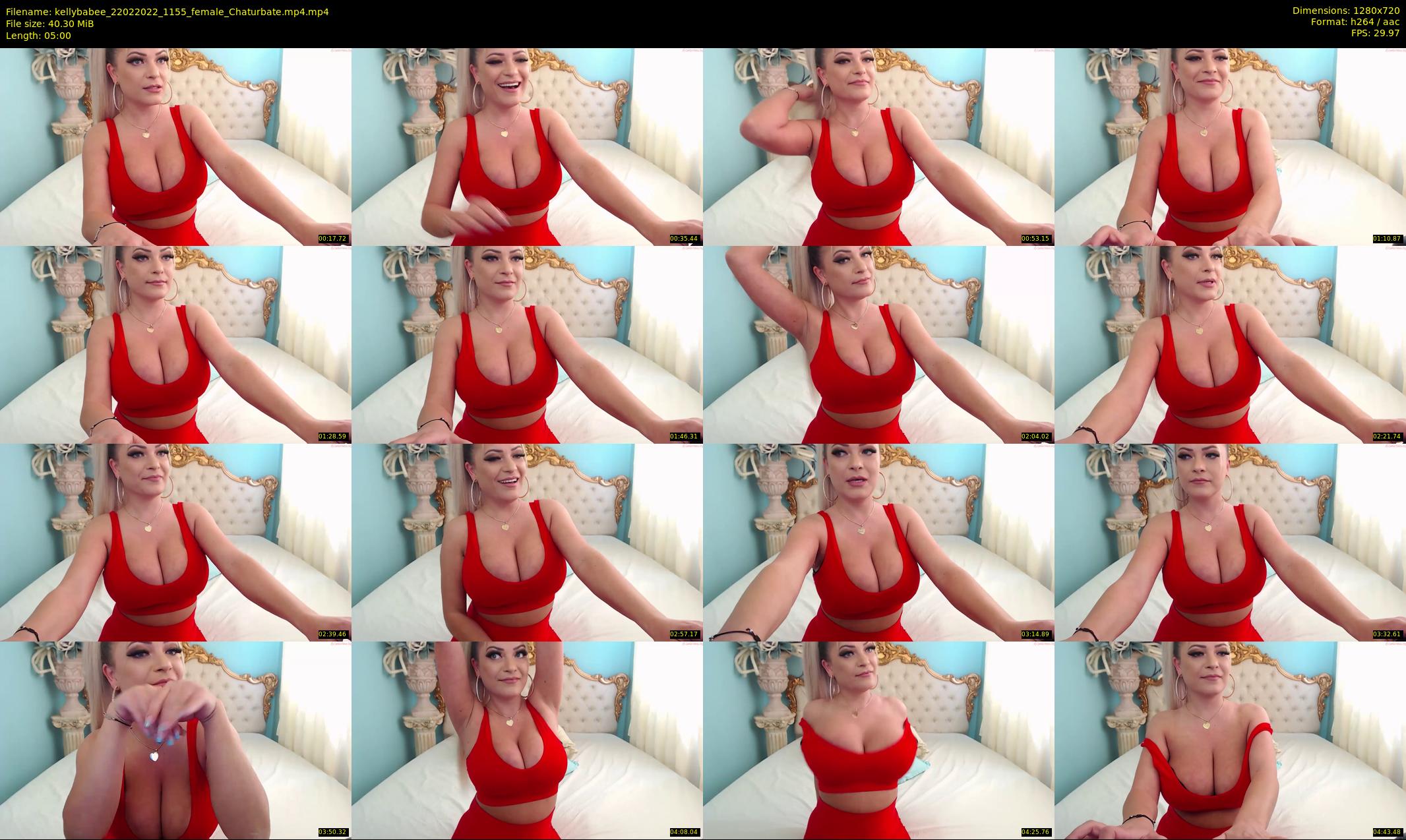 kellybabee — 5 minute Chaturbate female cam show recording, 720p, Feb 22, 2022