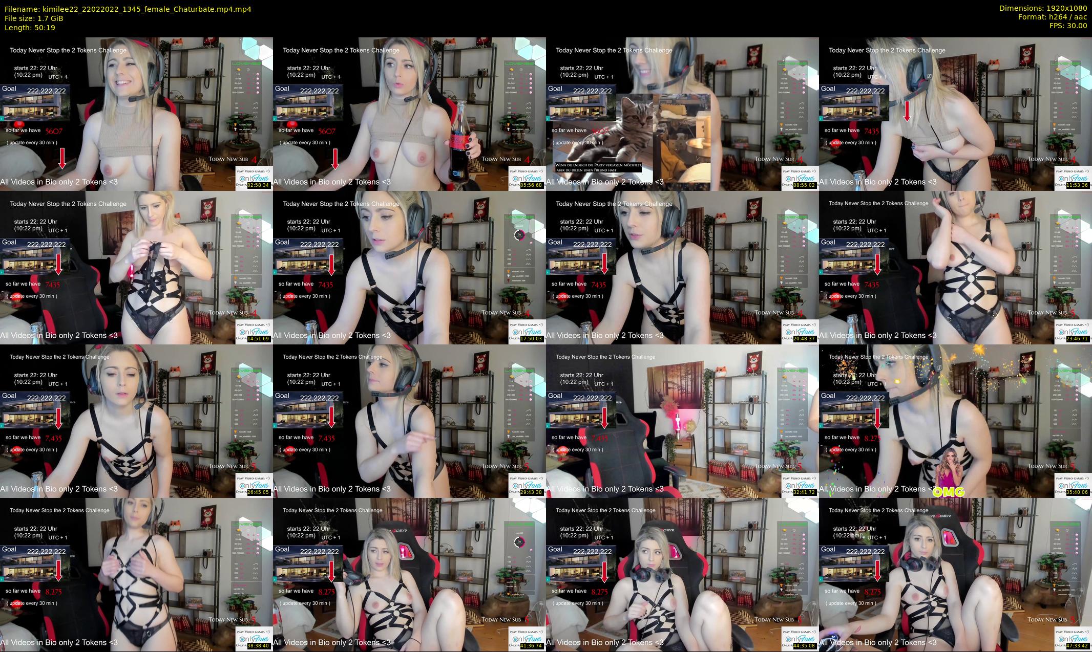 kimilee22 — 51 minute Chaturbate female cam show recording, 1080p, Feb 22, 2022