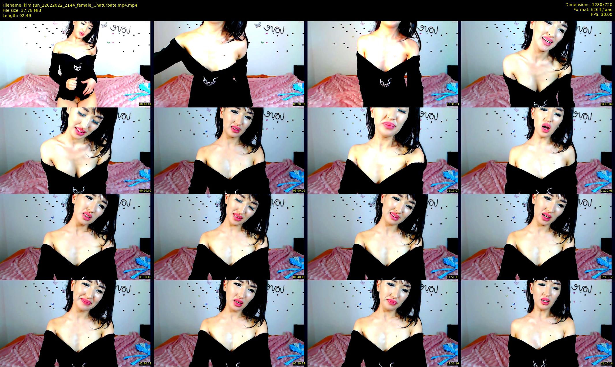 kimisun — 3 minute Chaturbate female cam show recording, 720p, Feb 22, 2022