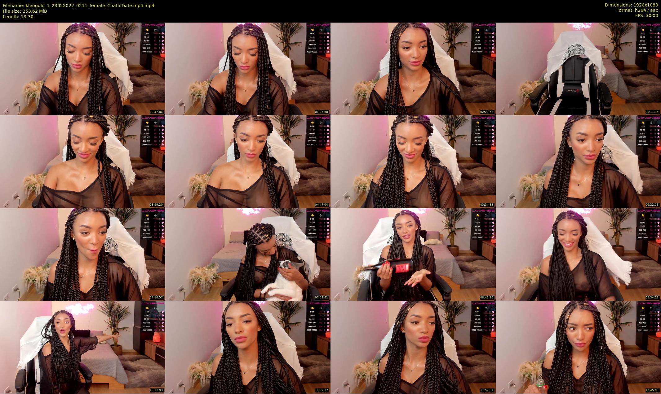kleogold_1 — 14 minute Chaturbate female cam show recording, 1080p, Feb 23, 2022
