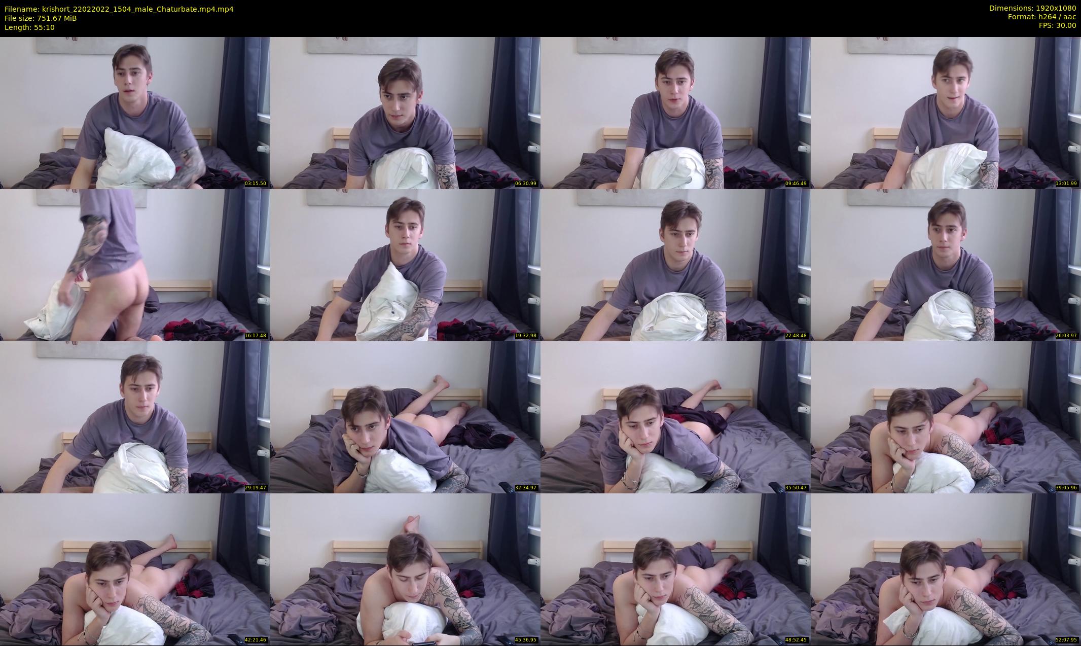 krishort — 56 minute Chaturbate male cam show recording, 1080p, Feb 22, 2022