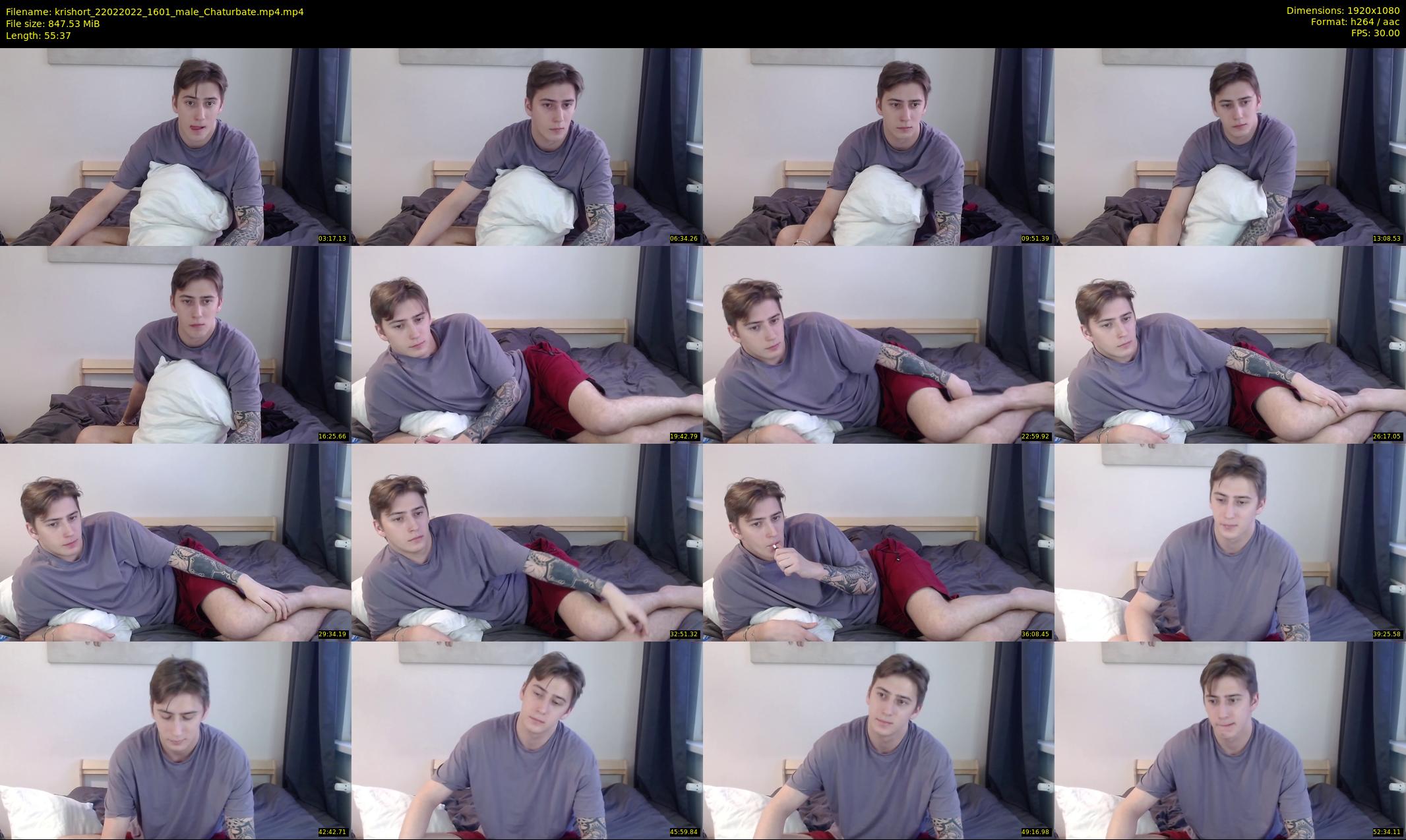 krishort — 56 minute Chaturbate male cam show recording, 1080p, Feb 22, 2022