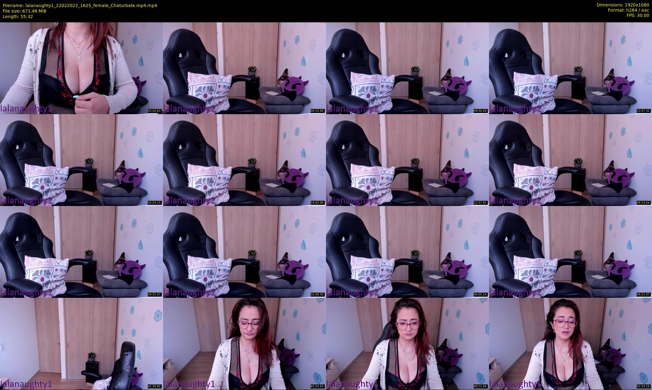 lalanaughty1 — 56 minute Chaturbate female cam show recording, 1080p, Feb 22, 2022