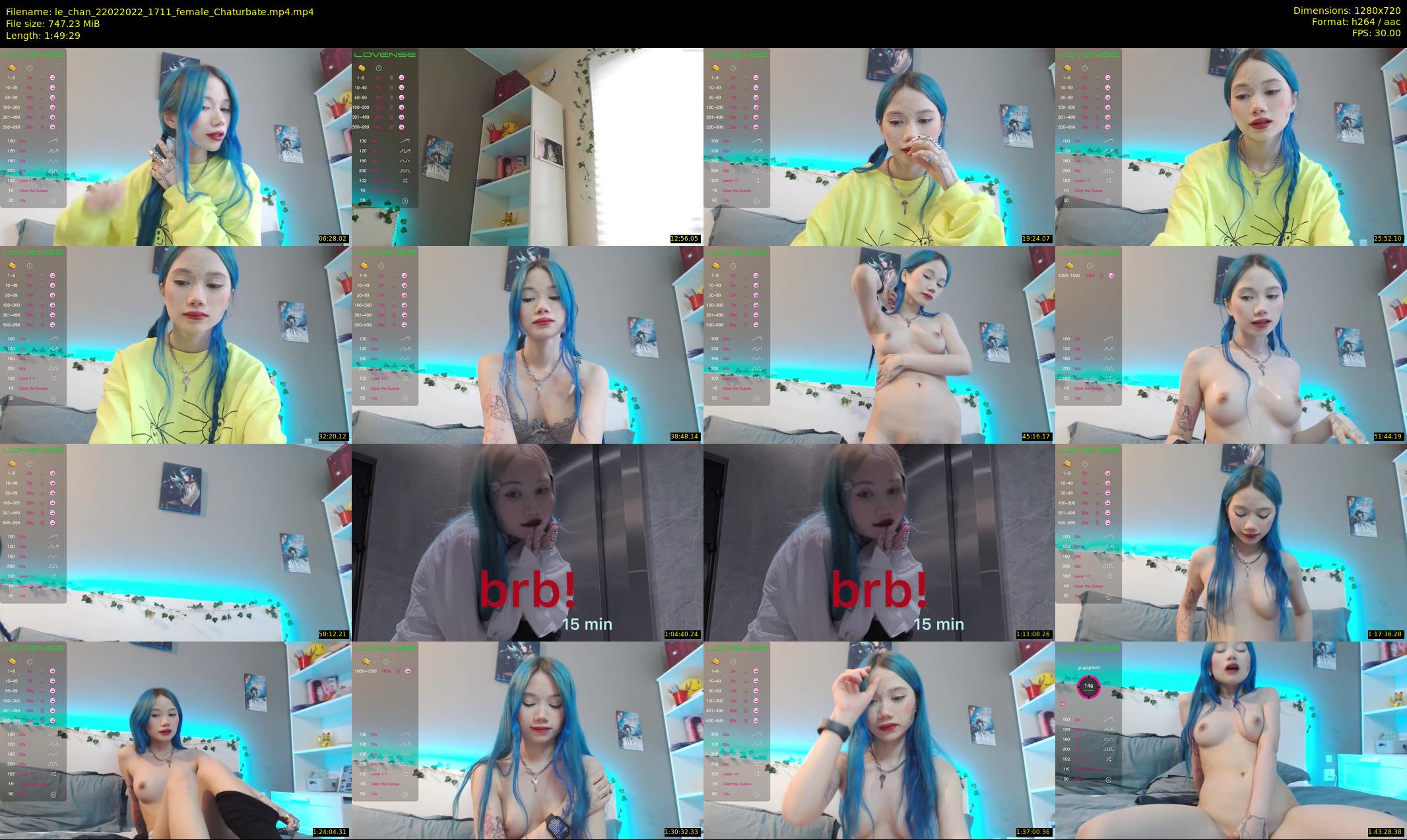 le_chan — 110 minute Chaturbate female cam show recording, 720p, Feb 22, 2022