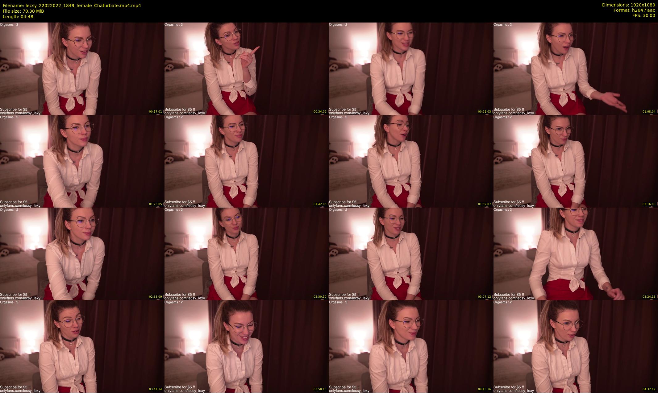 lecsy — 5 minute Chaturbate female cam show recording, 1080p, Feb 22, 2022