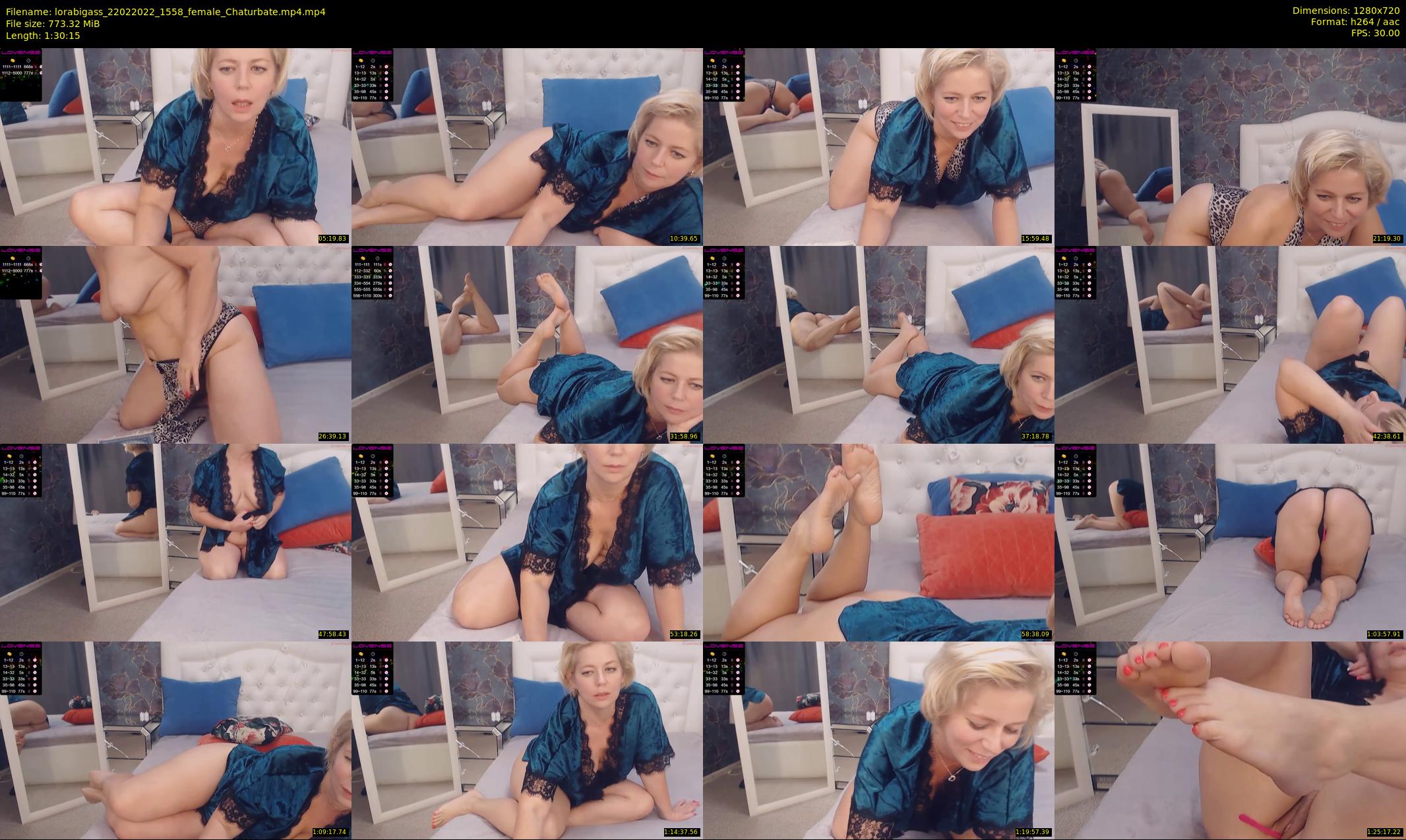 lorabigass — 91 minute Chaturbate female cam show recording, 720p, Feb 22, 2022