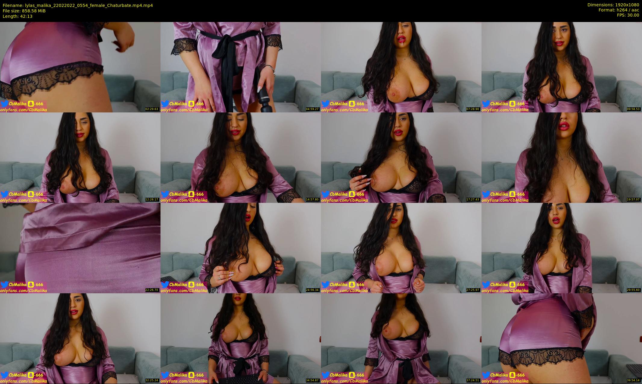 lylas_malika — 43 minute Chaturbate female cam show recording, 1080p, Feb 22, 2022