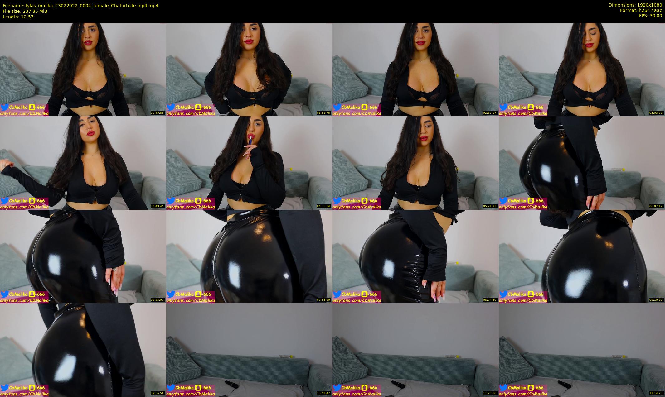 lylas_malika — 13 minute Chaturbate female cam show recording, 1080p, Feb 23, 2022