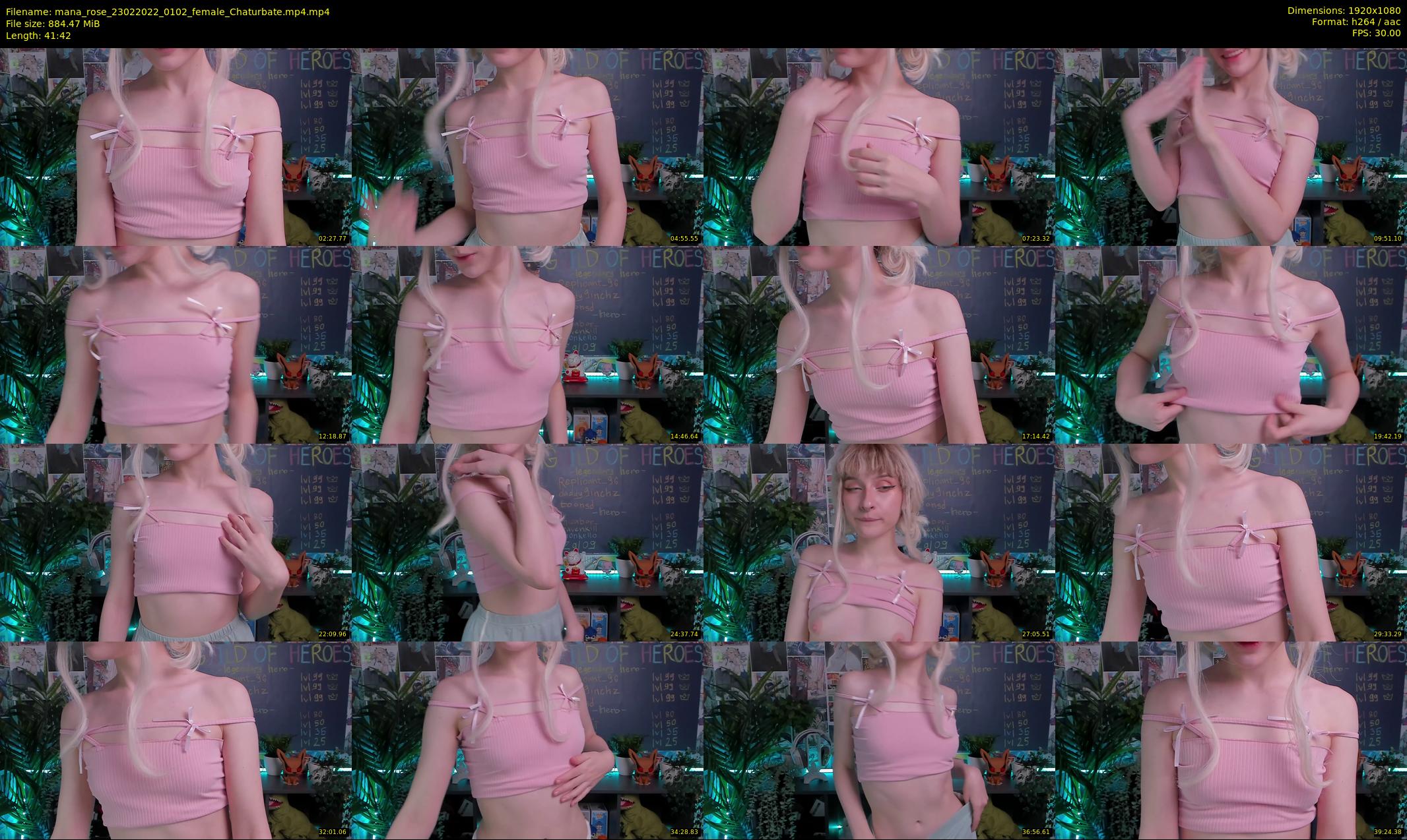 mana_rose — 42 minute Chaturbate female cam show recording, 1080p, Feb 23, 2022