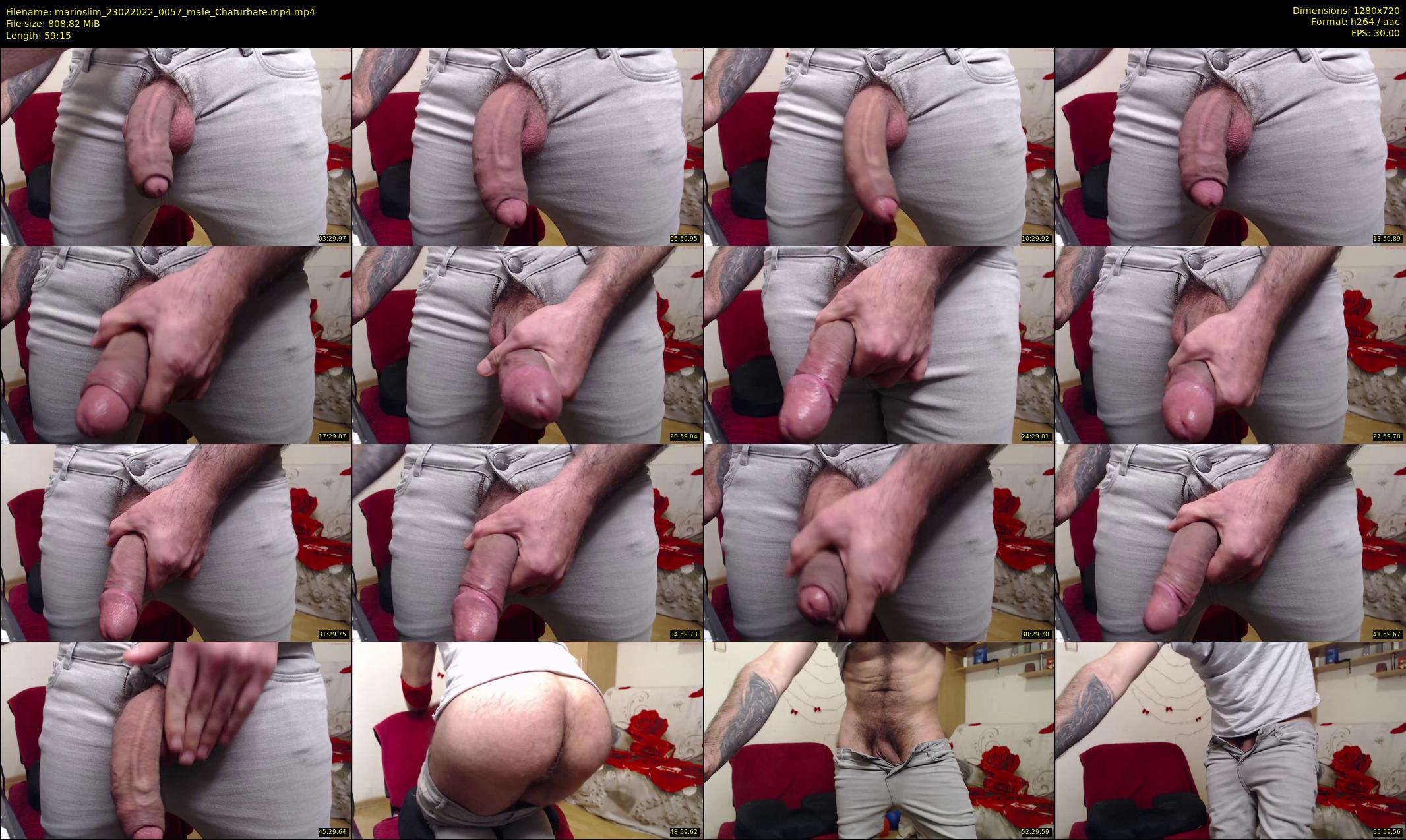 marioslim — 60 minute Chaturbate male cam show recording, 720p, Feb 23, 2022