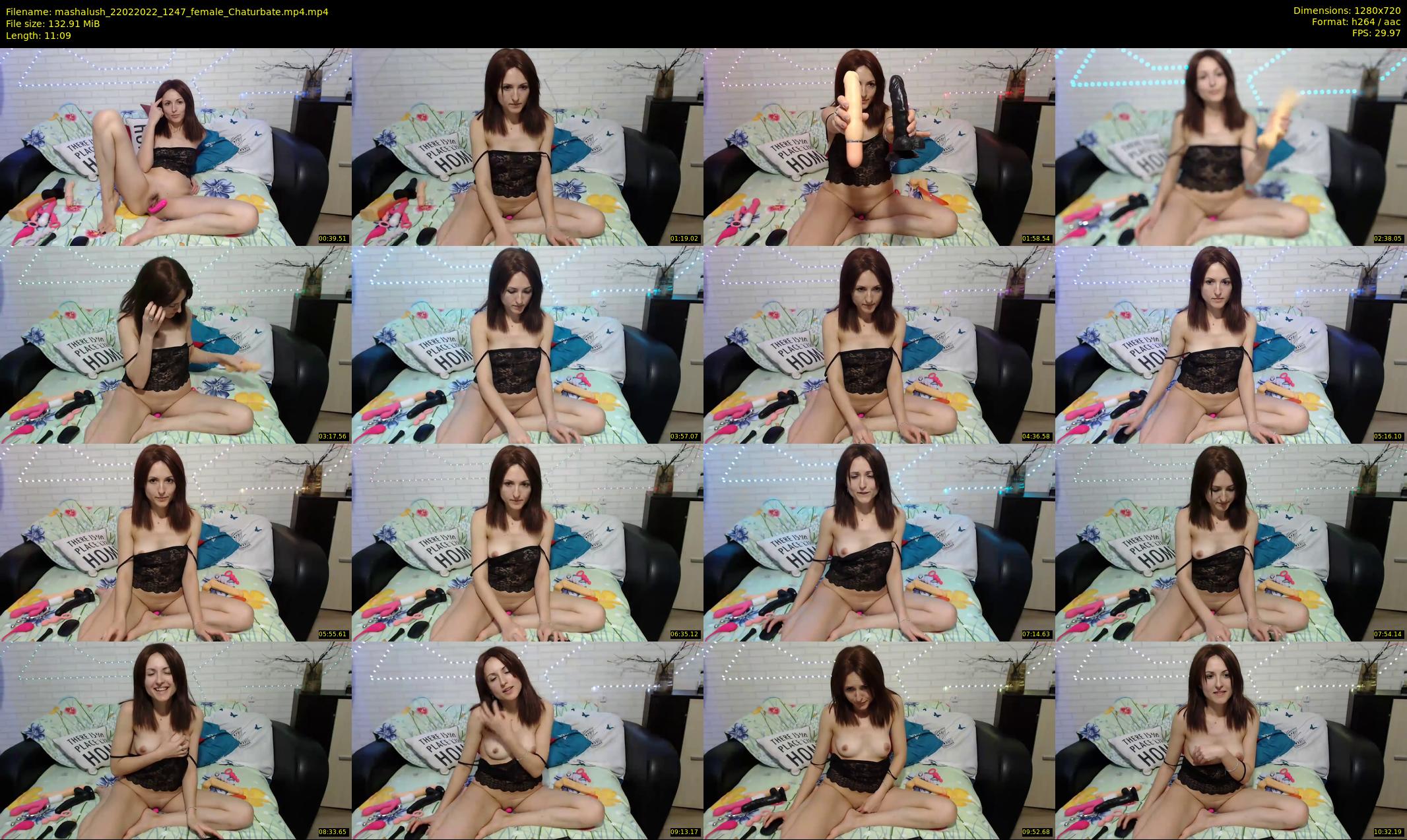 mashalush — 12 minute Chaturbate female cam show recording, 720p, Feb 22, 2022