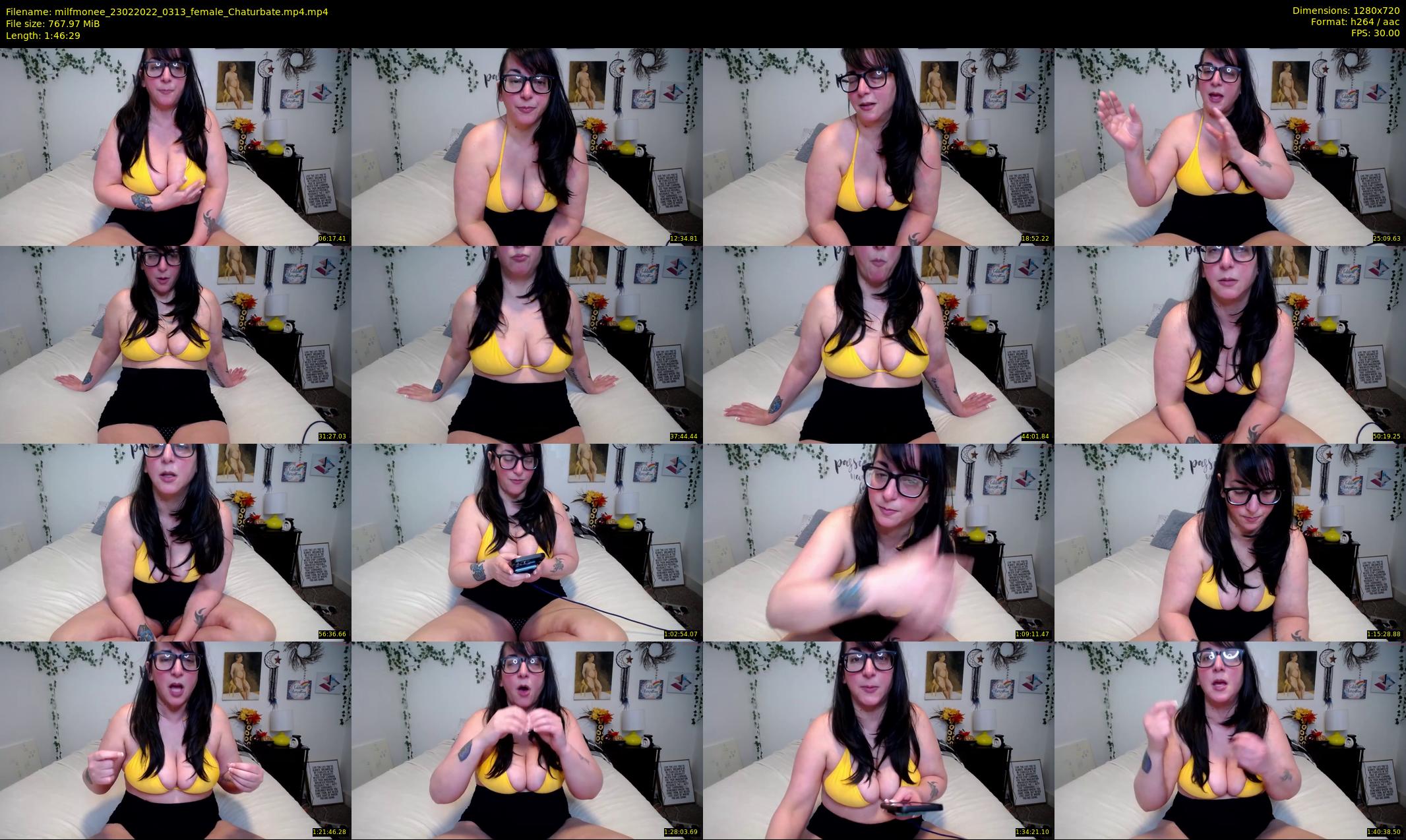 milfmonee — 107 minute Chaturbate female cam show recording, 720p, Feb 23, 2022