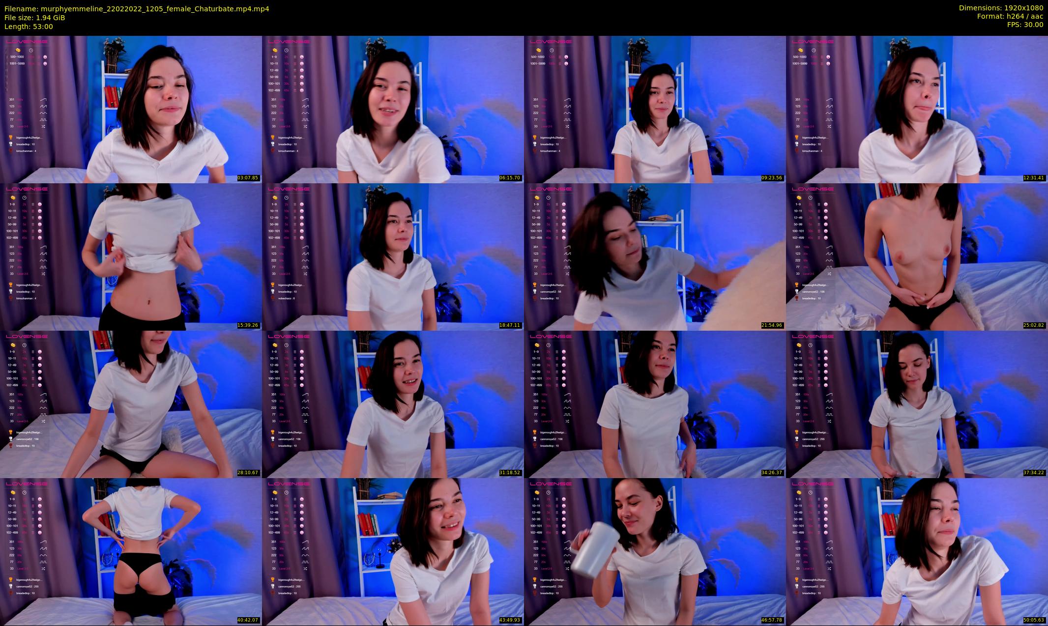 murphyemmeline — 53 minute Chaturbate female cam show recording, 1080p, Feb 22, 2022