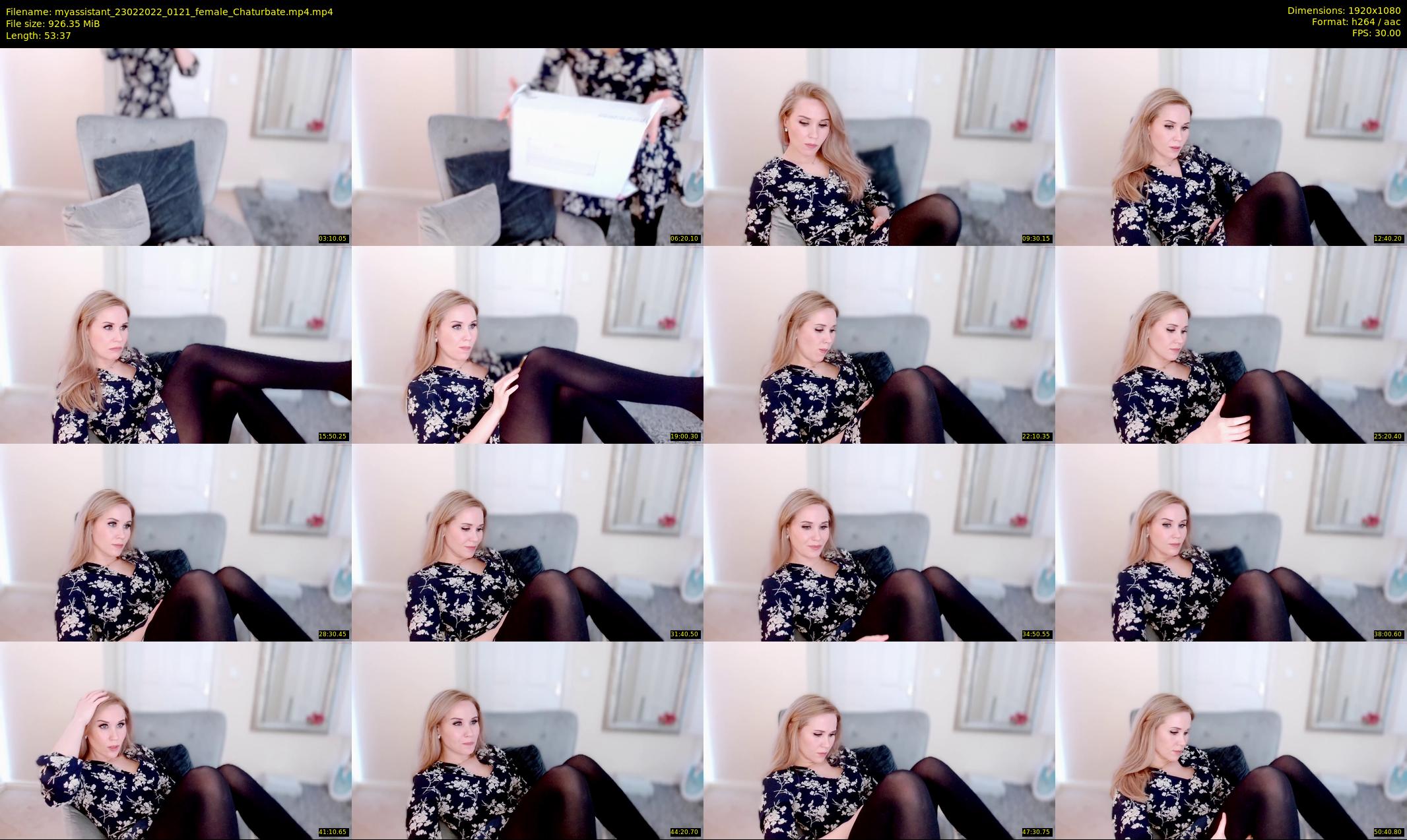 myassistant — 54 minute Chaturbate female cam show recording, 1080p, Feb 23, 2022