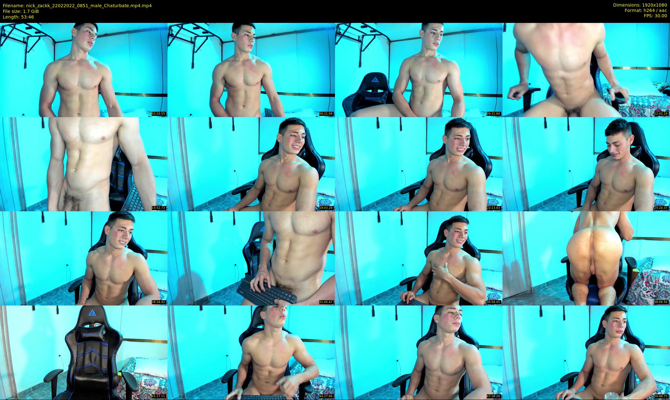 nick_zackk — 54 minute Chaturbate male cam show recording, 1080p, Feb 22, 2022