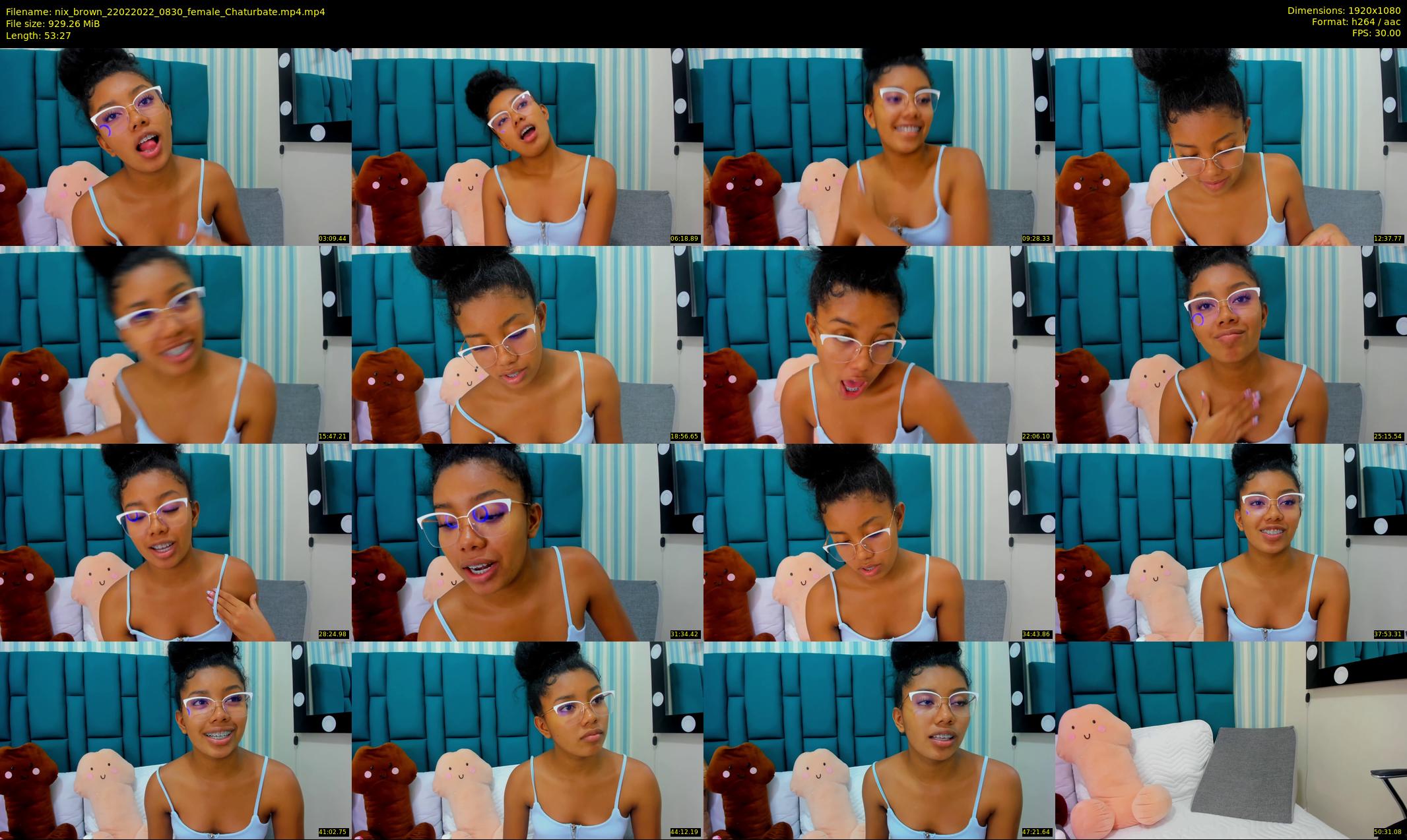 nix_brown — 54 minute Chaturbate female cam show recording, 1080p, Feb 22, 2022