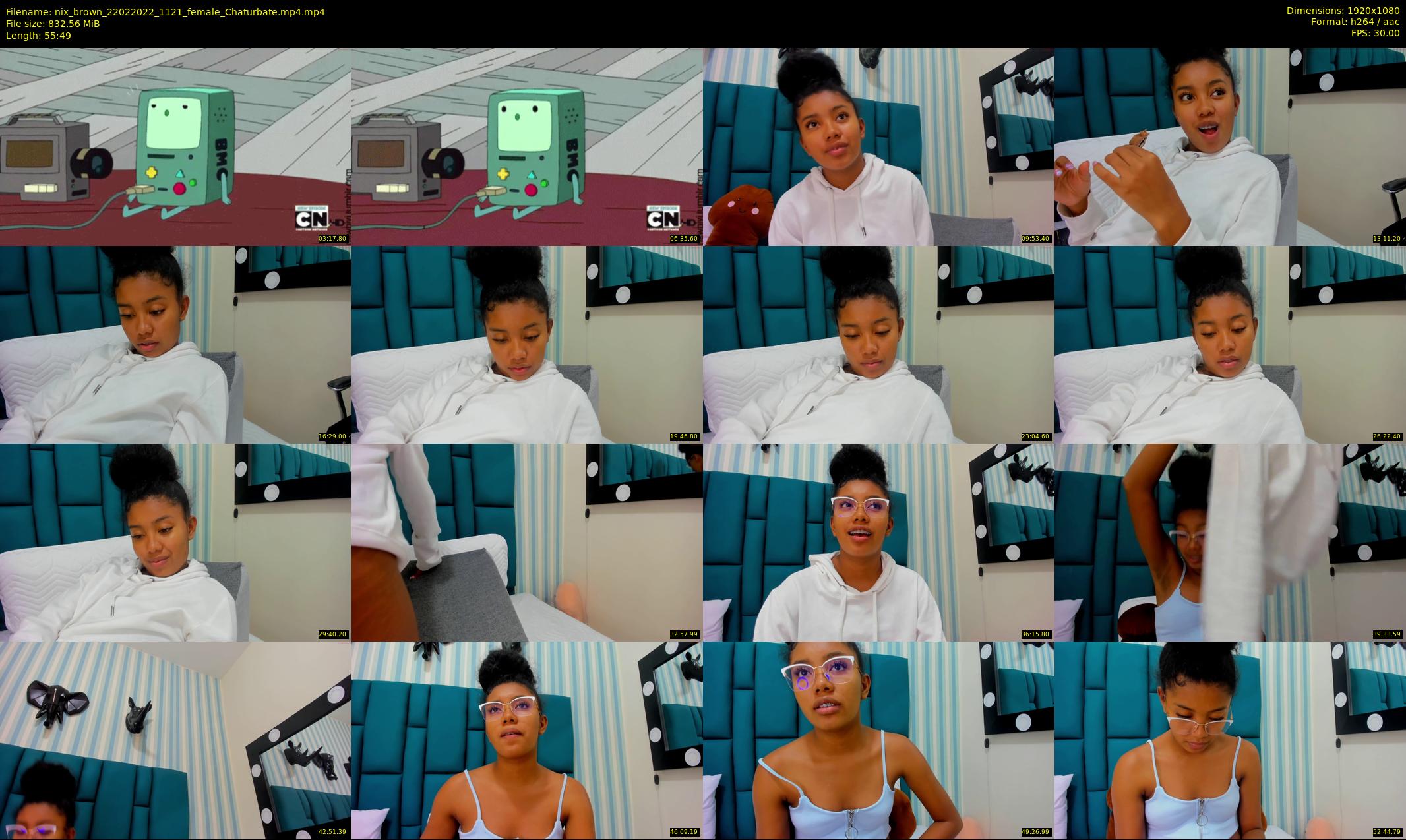 nix_brown — 56 minute Chaturbate female cam show recording, 1080p, Feb 22, 2022