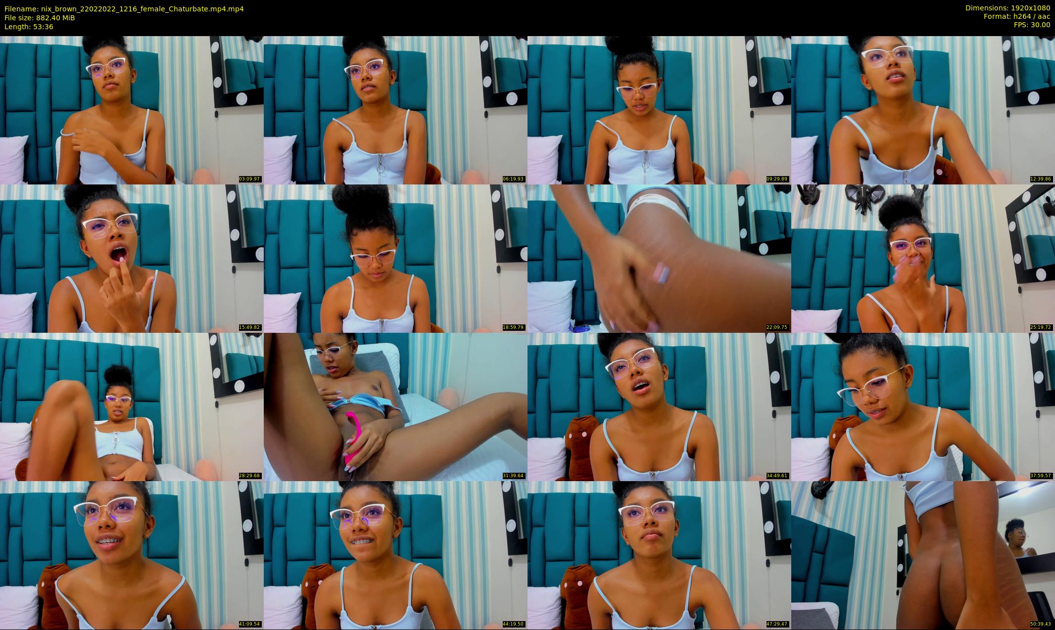 nix_brown — 54 minute Chaturbate female cam show recording, 1080p, Feb 22, 2022