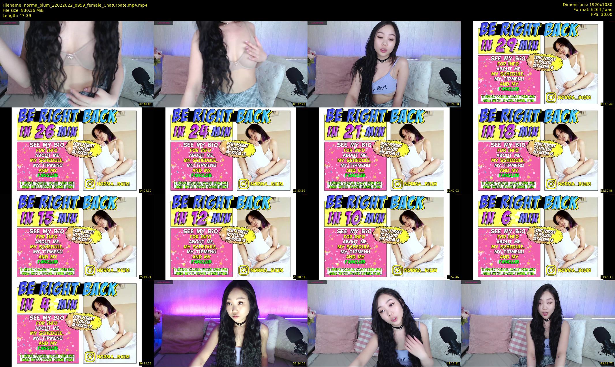 norma_blum — 48 minute Chaturbate female cam show recording, 1080p, Feb 22, 2022