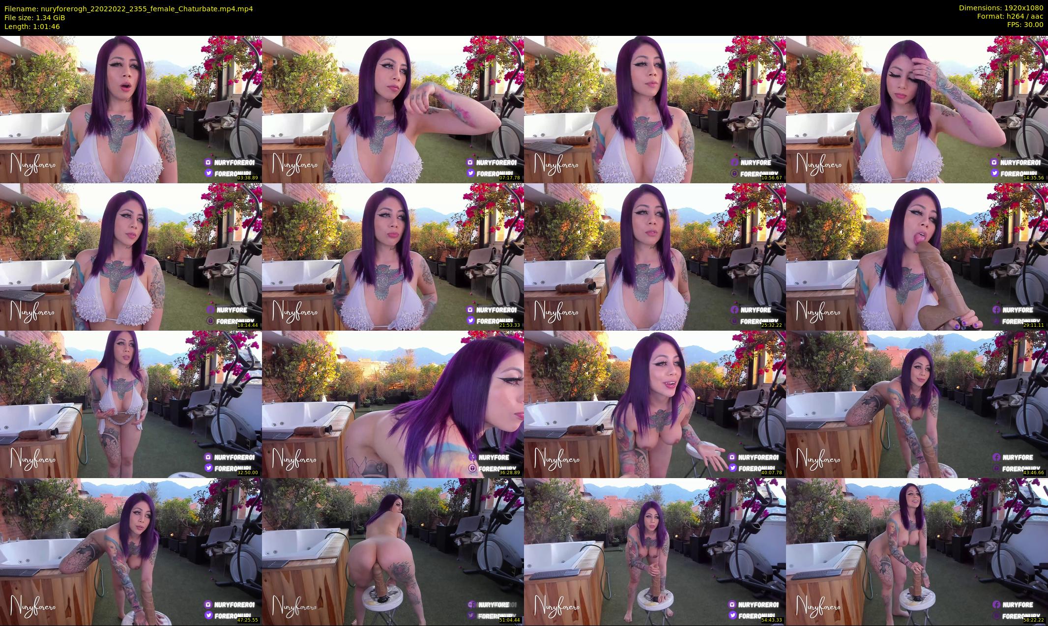 nuryforerogh — 62 minute Chaturbate female cam show recording, 1080p, Feb 22, 2022