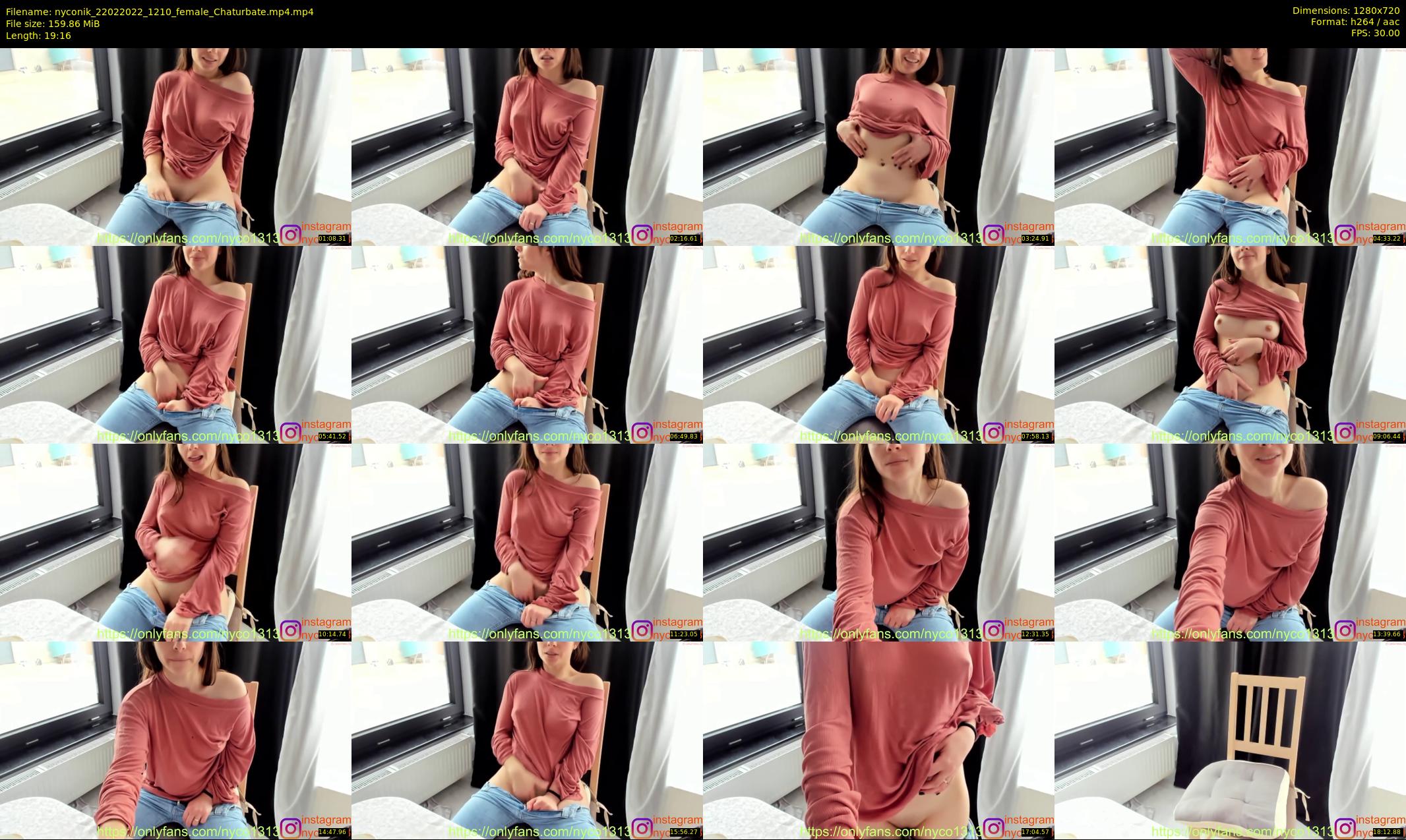 nyconik — 20 minute Chaturbate female cam show recording, 720p, Feb 22, 2022