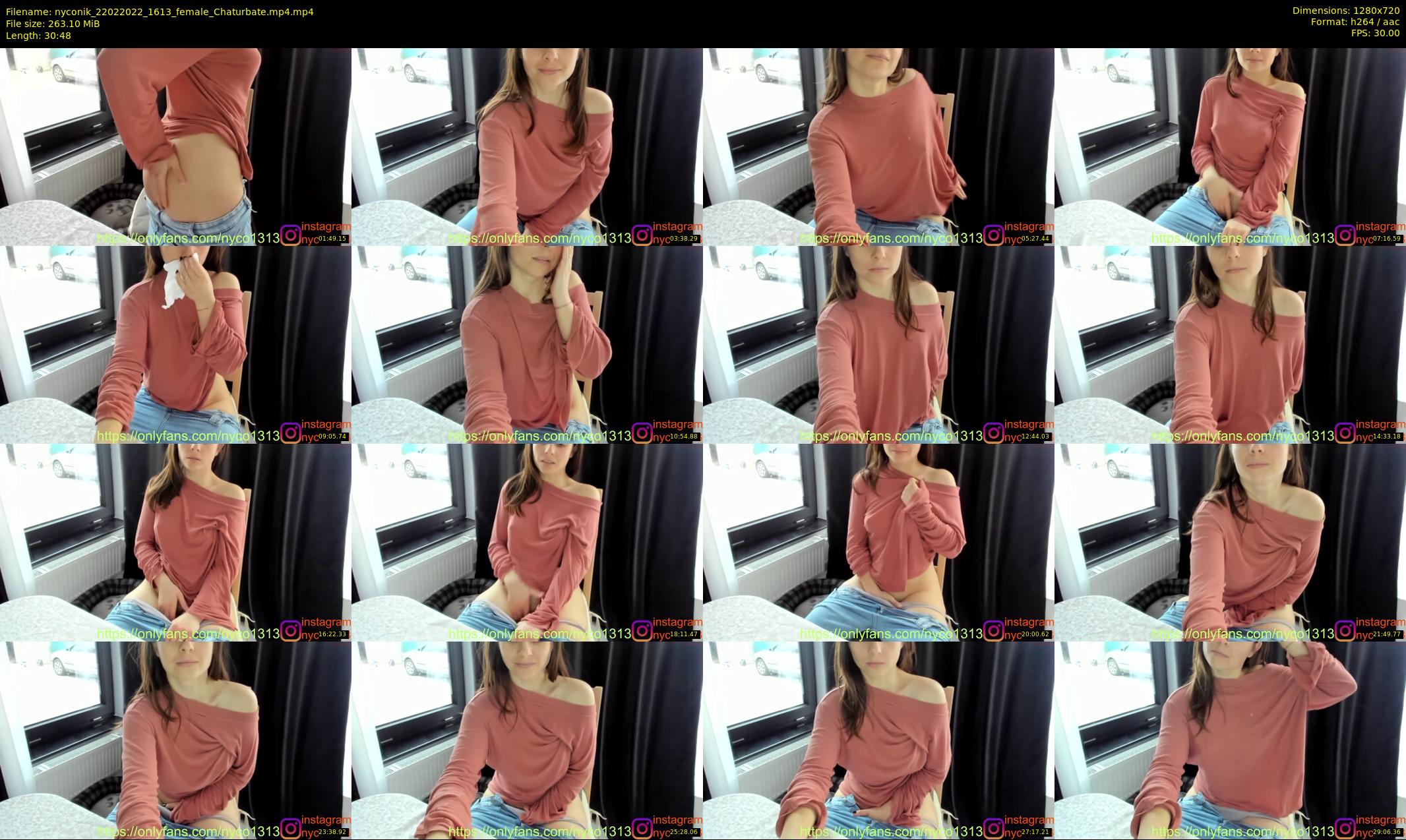 nyconik — 31 minute Chaturbate female cam show recording, 720p, Feb 22, 2022