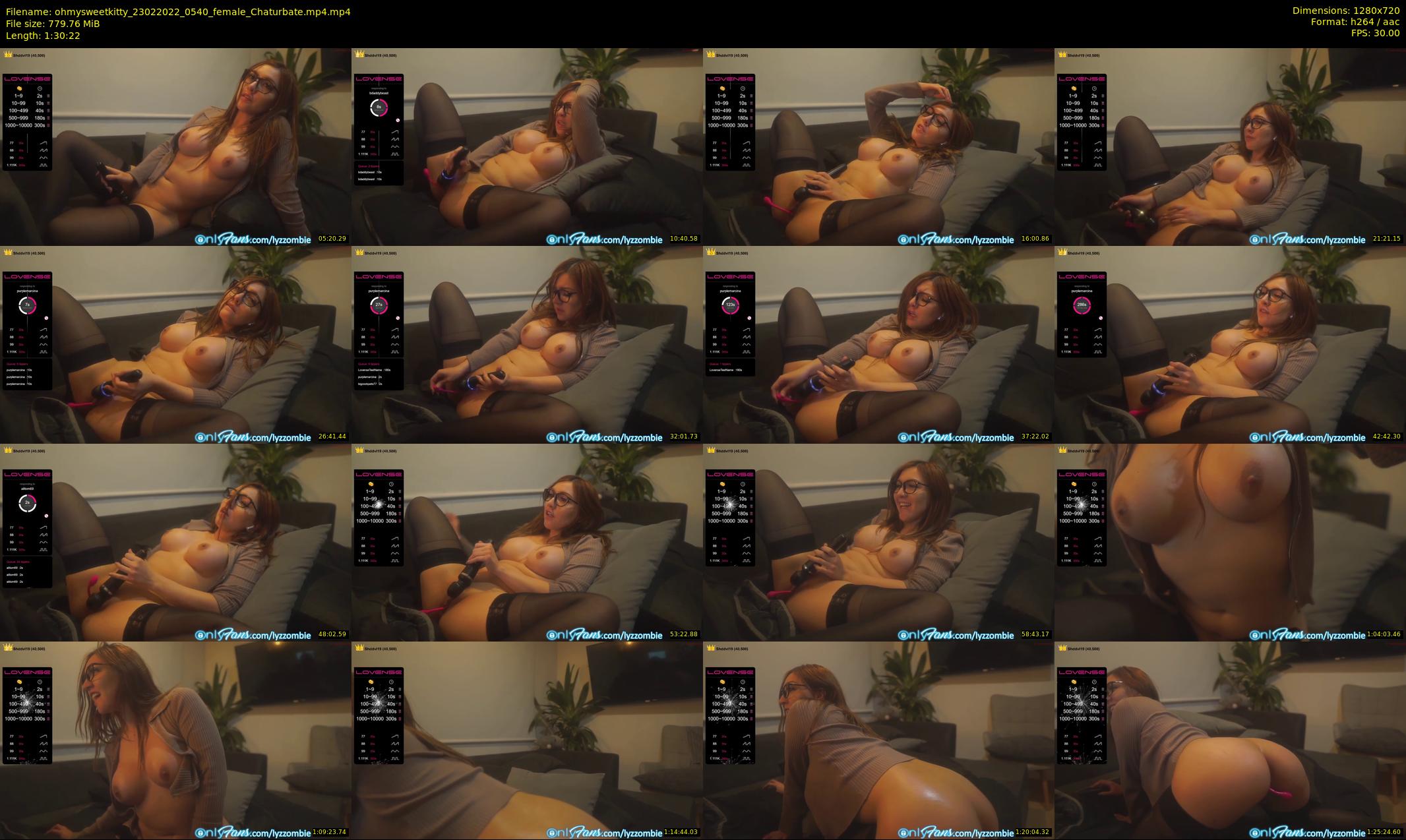 ohmysweetkitty — 91 minute Chaturbate female cam show recording, 720p, Feb 23, 2022