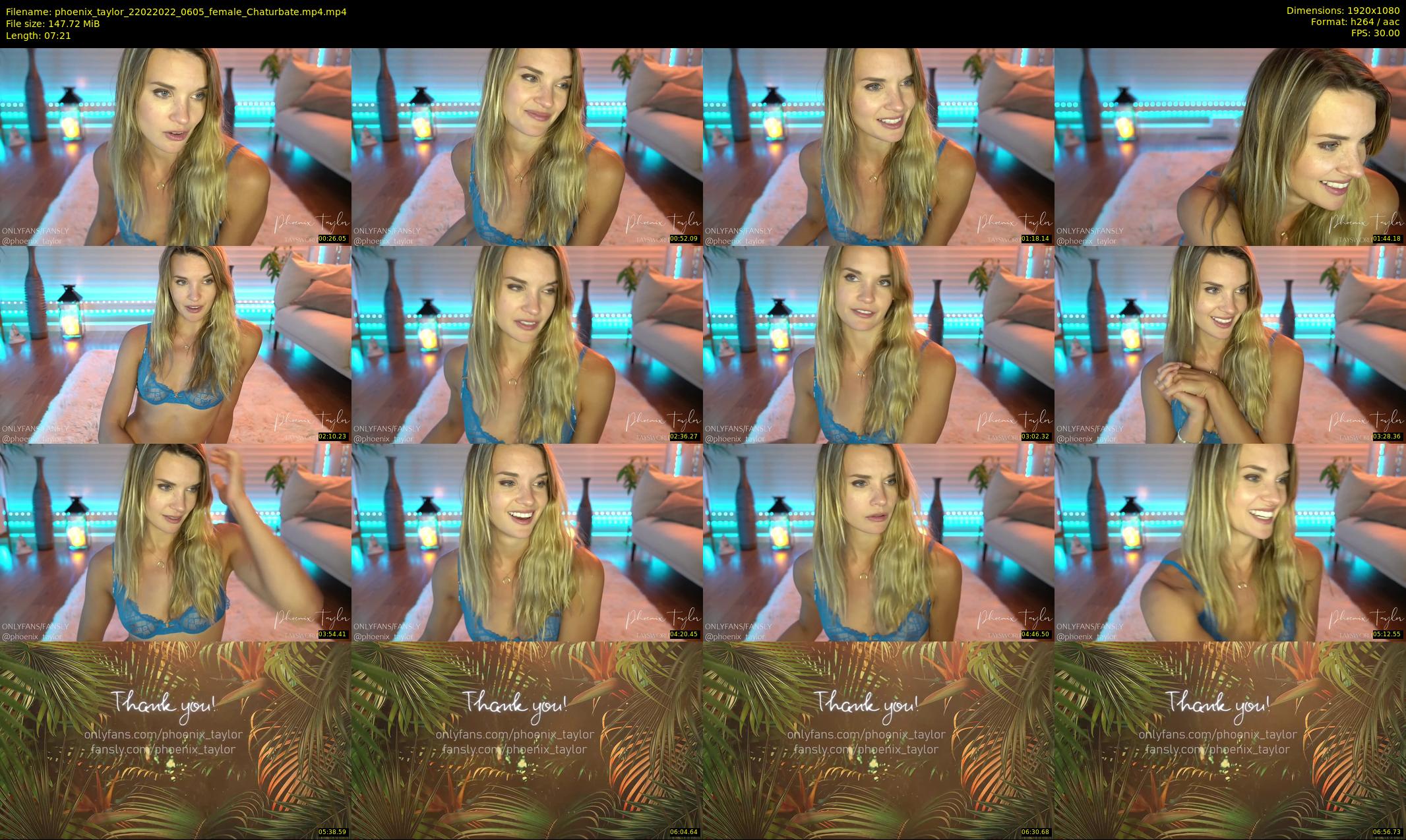 phoenix_taylor — 8 minute Chaturbate female cam show recording, 1080p, Feb 22, 2022