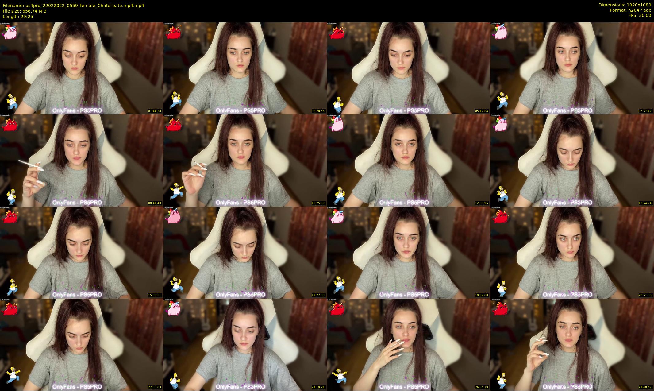 ps4pro — 30 minute Chaturbate female cam show recording, 1080p, Feb 22, 2022