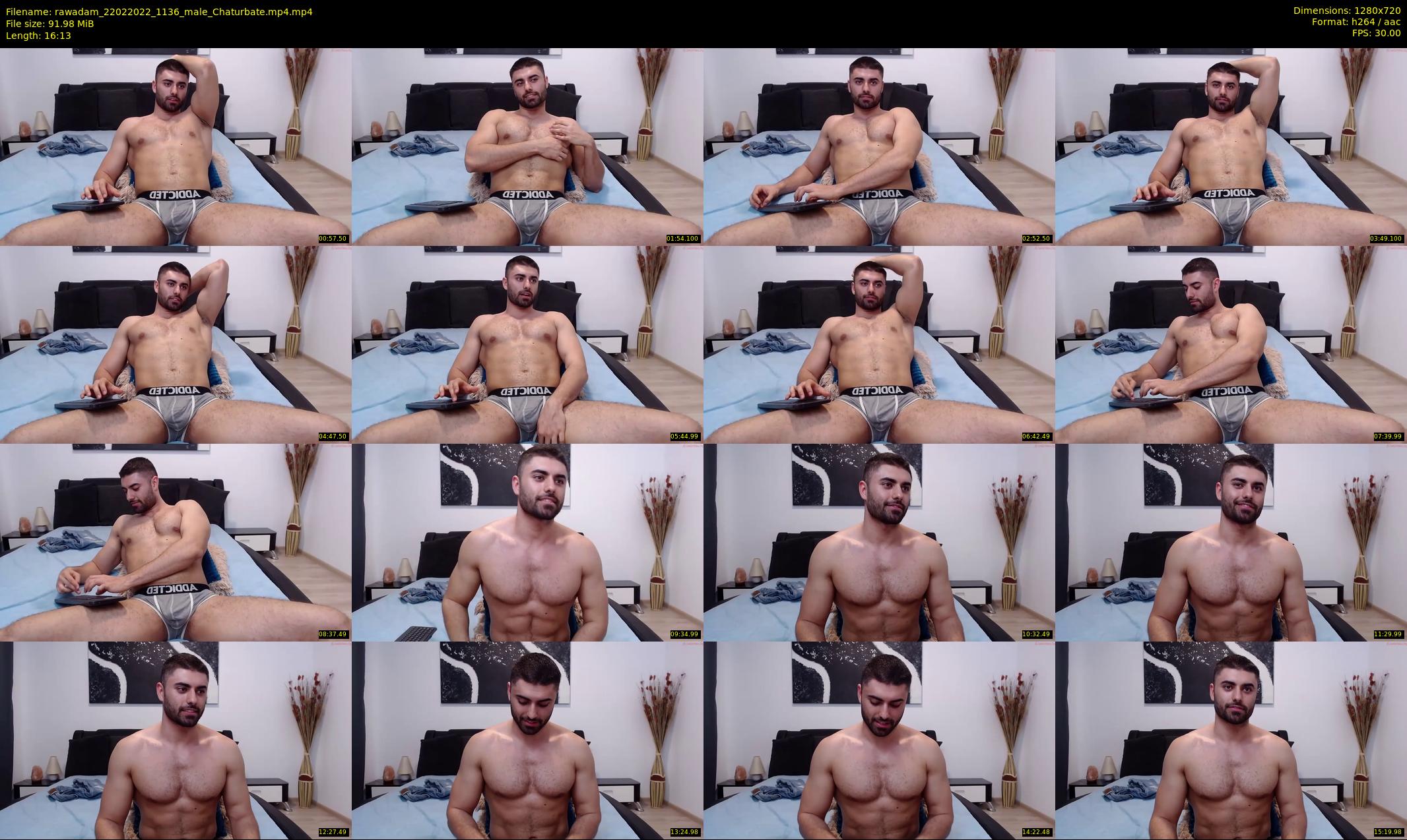 rawadam — 17 minute Chaturbate male cam show recording, 720p, Feb 22, 2022
