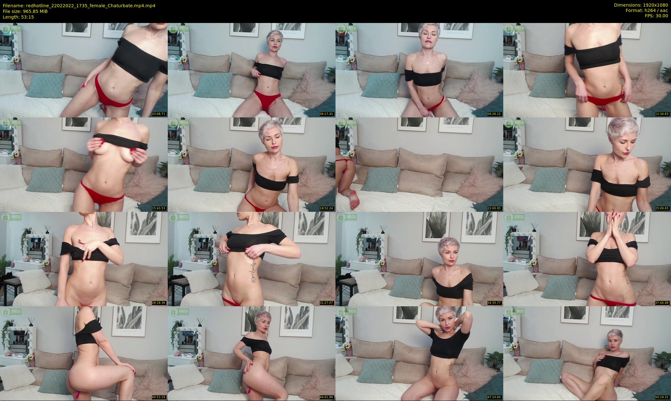 redhotline — 54 minute Chaturbate female cam show recording, 1080p, Feb 22, 2022
