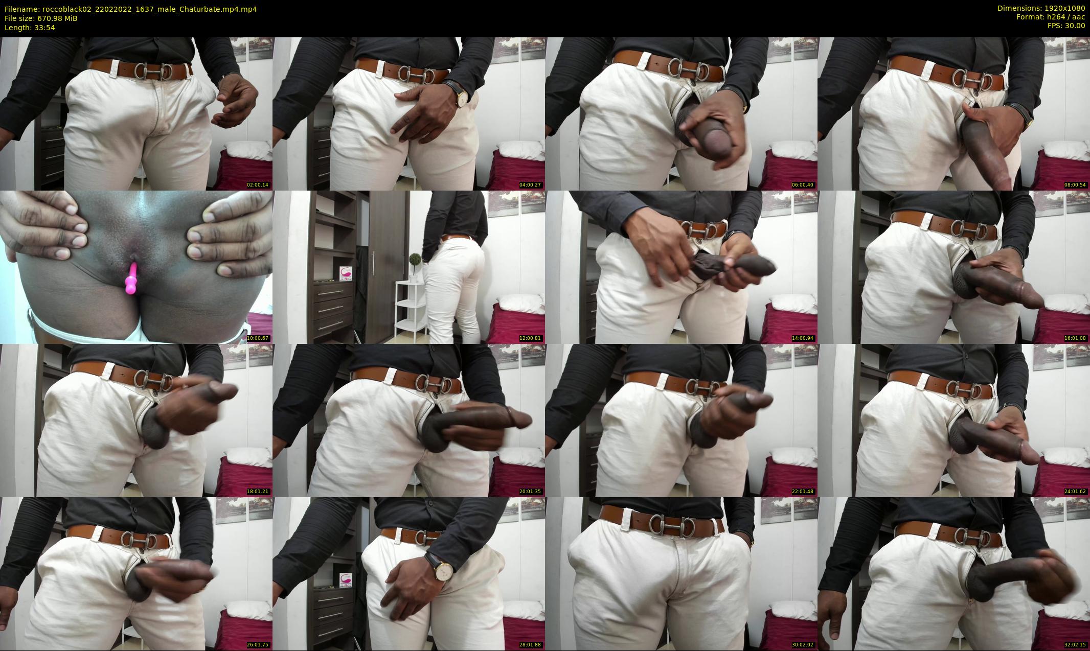 roccoblack02 — 34 minute Chaturbate male cam show recording, 1080p, Feb 22, 2022