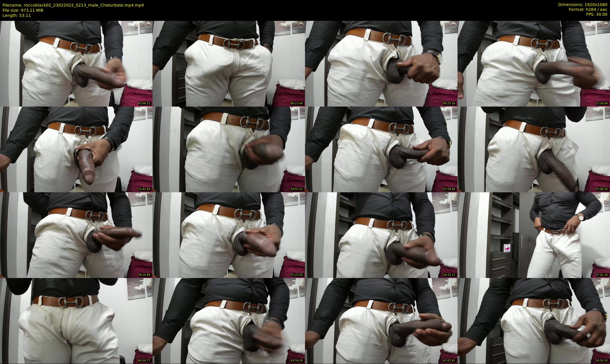 roccoblack02 — 54 minute Chaturbate male cam show recording, 1080p, Feb 23, 2022