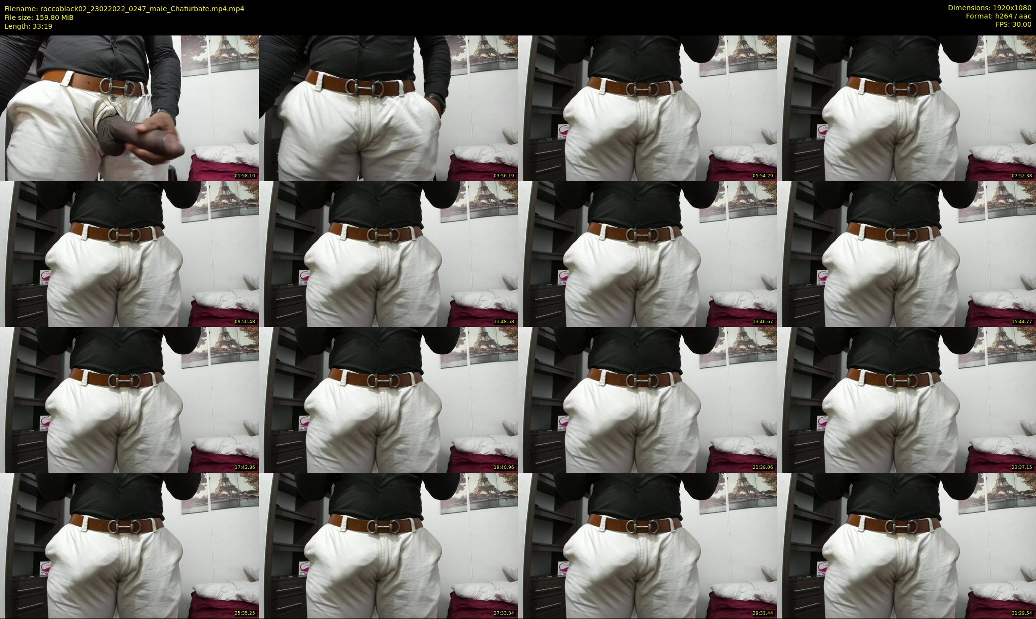 roccoblack02 — 34 minute Chaturbate male cam show recording, 1080p, Feb 23, 2022