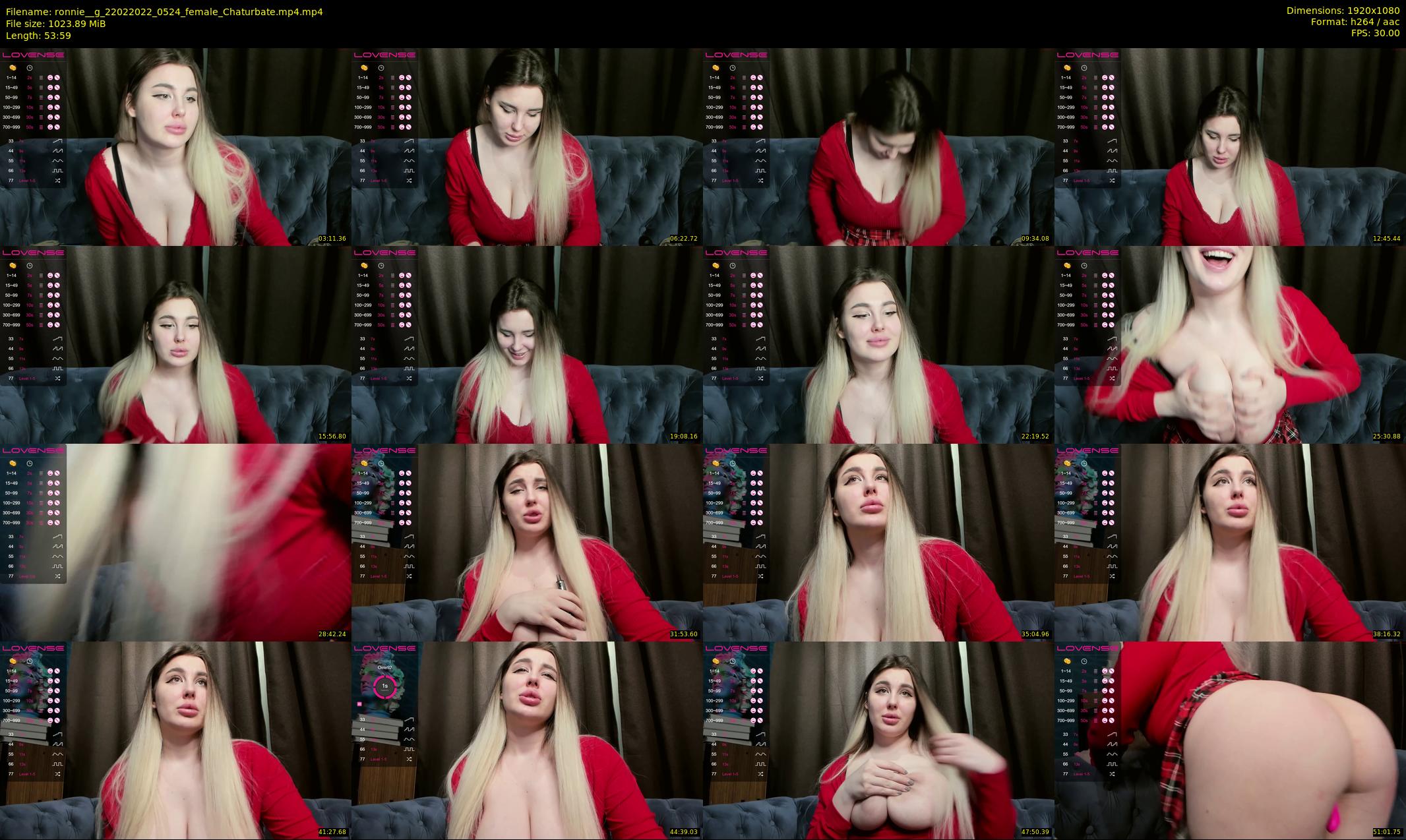 ronnie__g — 54 minute Chaturbate female cam show recording, 1080p, Feb 22, 2022