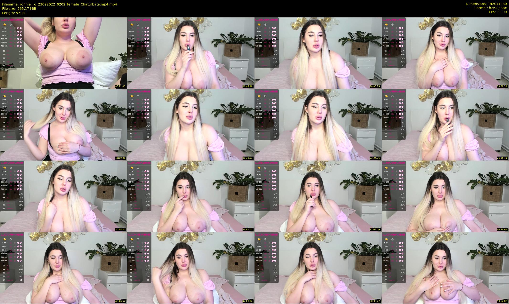 ronnie__g — 58 minute Chaturbate female cam show recording, 1080p, Feb 23, 2022