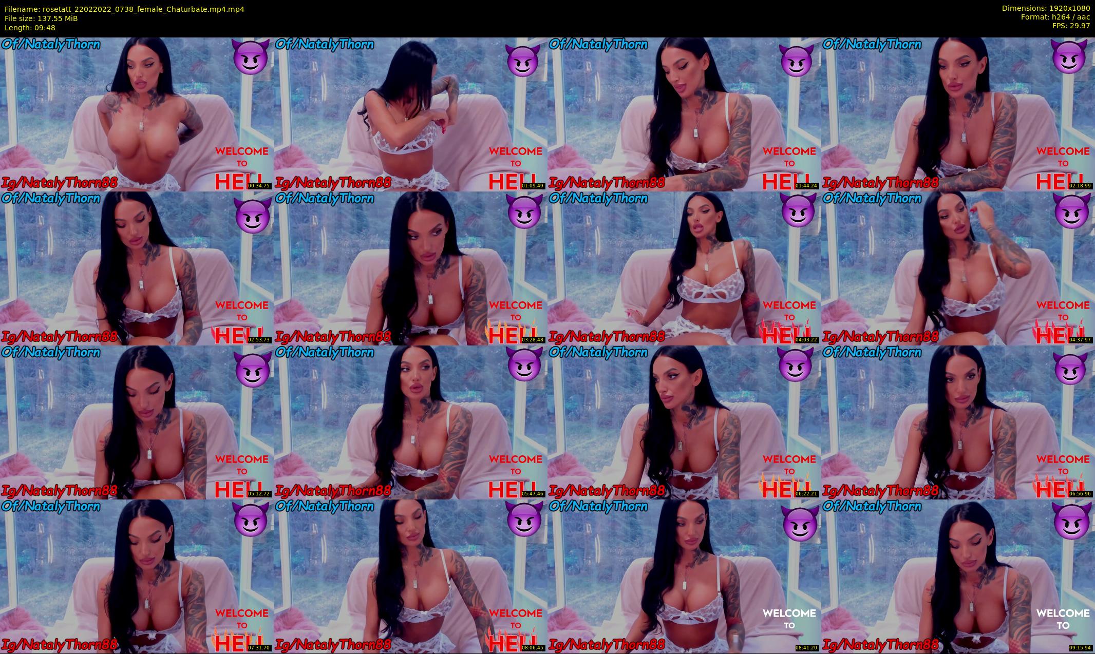 rosetatt — 10 minute Chaturbate female cam show recording, 1080p, Feb 22, 2022