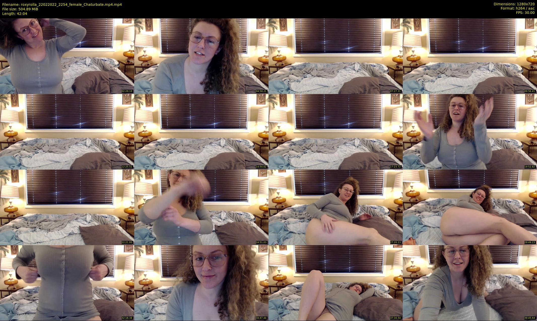 roxyrolla — 43 minute Chaturbate female cam show recording, 720p, Feb 22, 2022