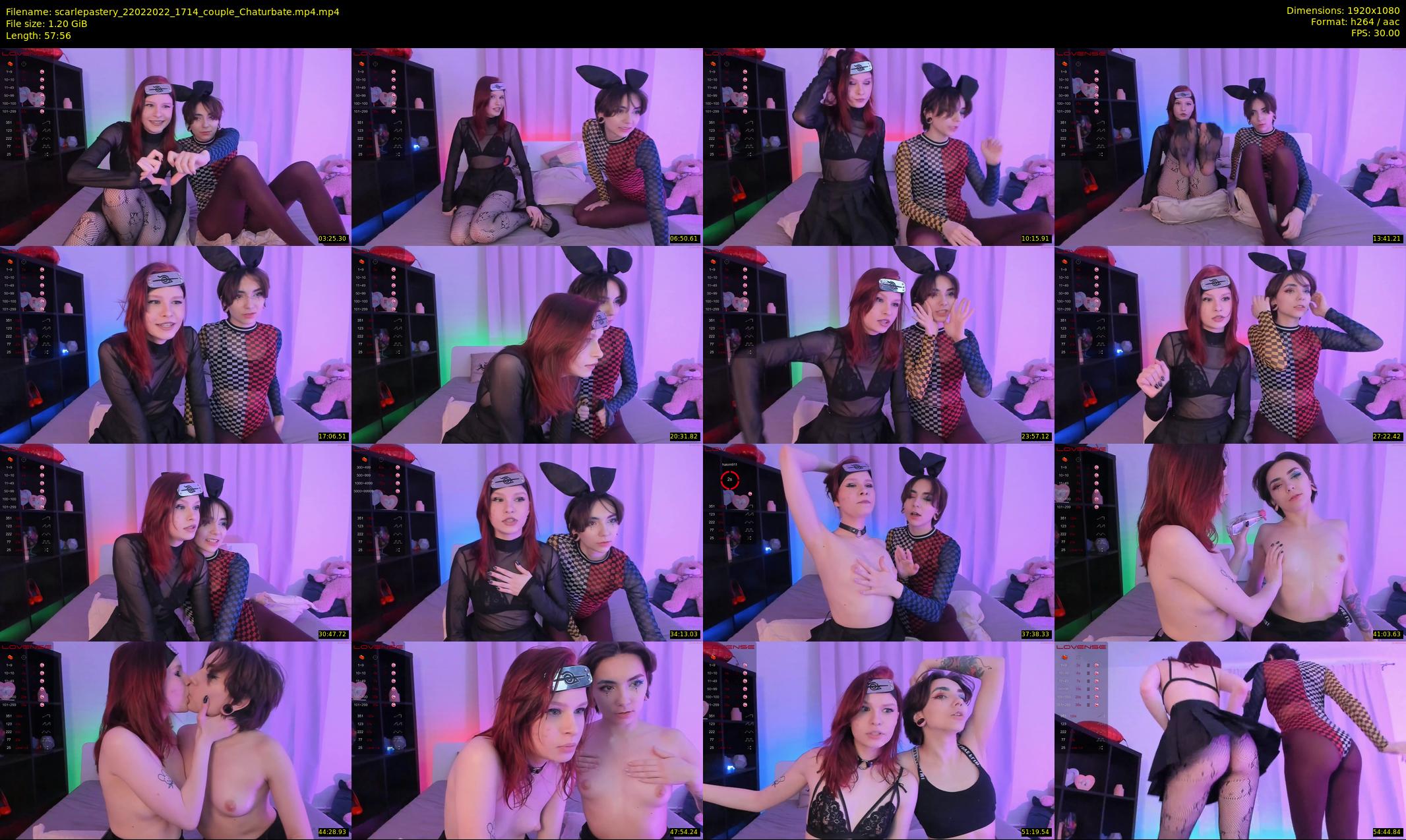 scarlepastery — 58 minute Chaturbate couple cam show recording, 1080p, Feb 22, 2022