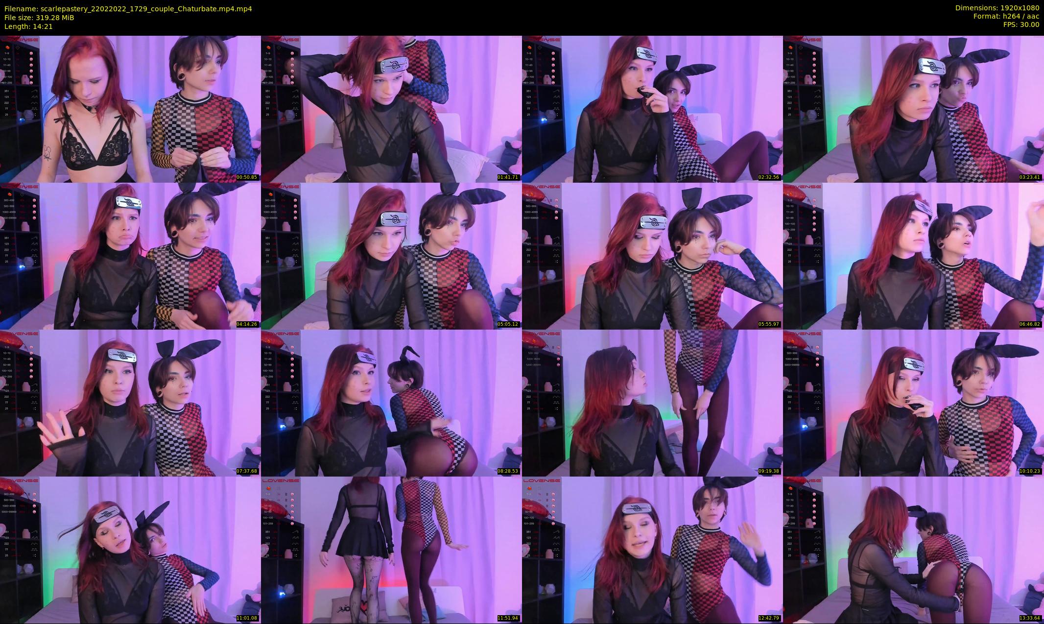 scarlepastery — 15 minute Chaturbate couple cam show recording, 1080p, Feb 22, 2022
