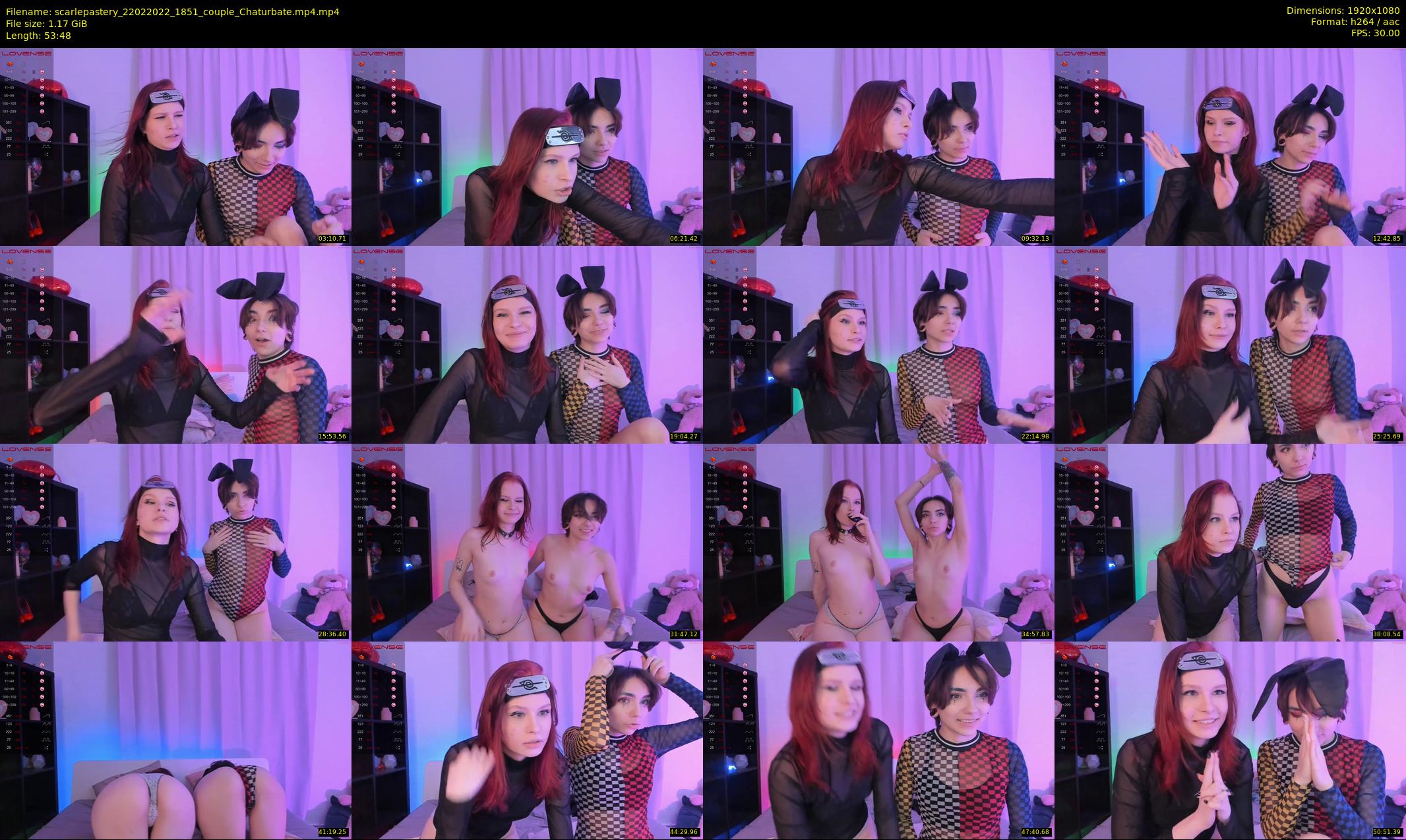 scarlepastery — 54 minute Chaturbate couple cam show recording, 1080p, Feb 22, 2022