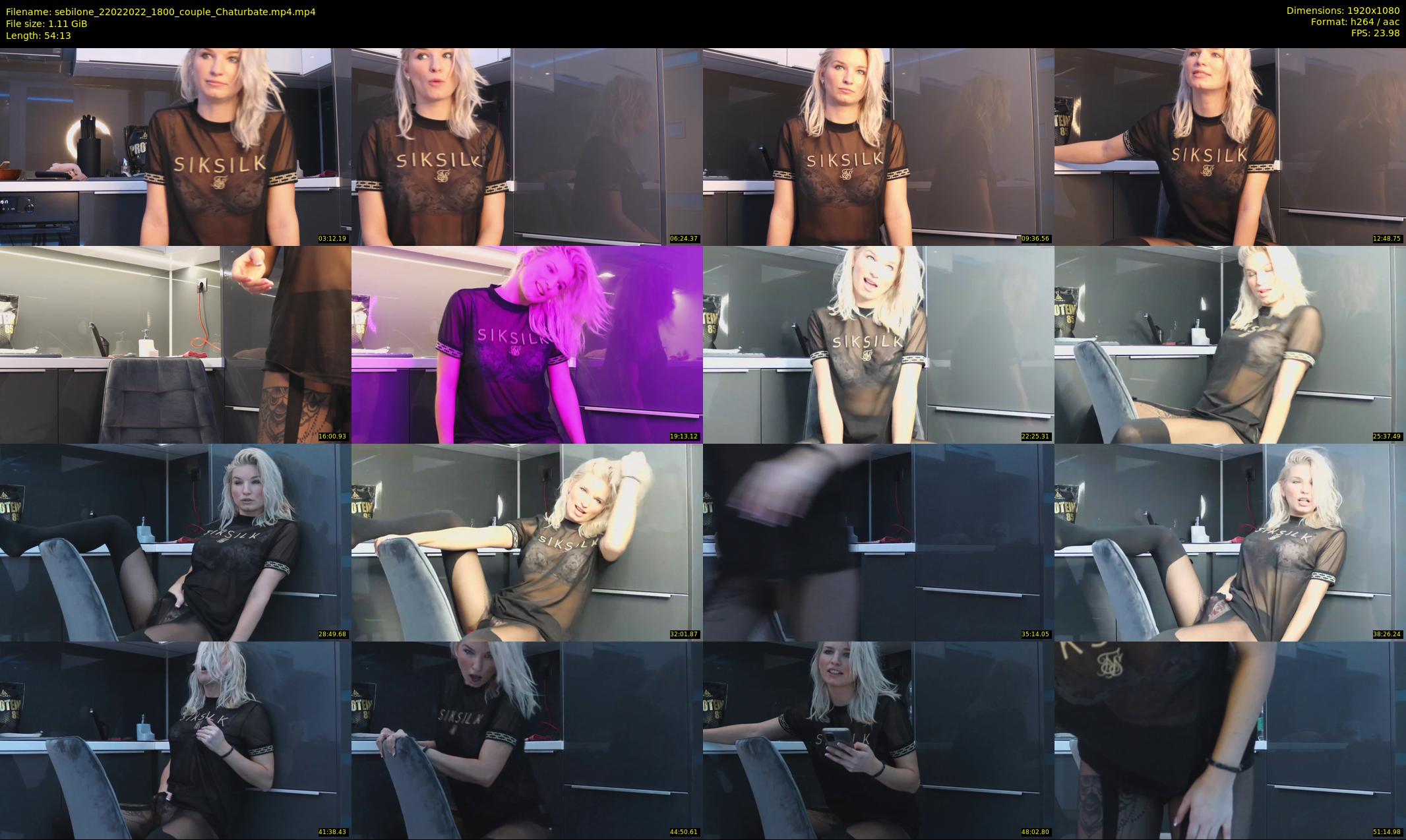 sebilone — 55 minute Chaturbate couple cam show recording, 1080p, Feb 22, 2022