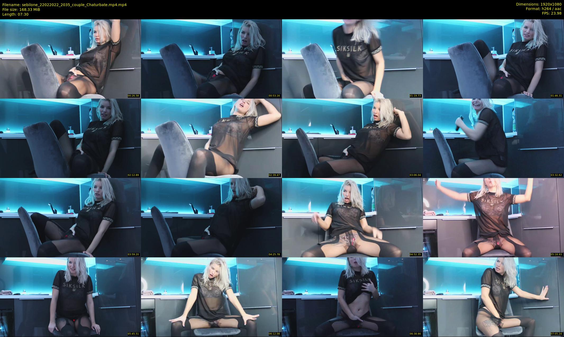 sebilone — 8 minute Chaturbate couple cam show recording, 1080p, Feb 22, 2022
