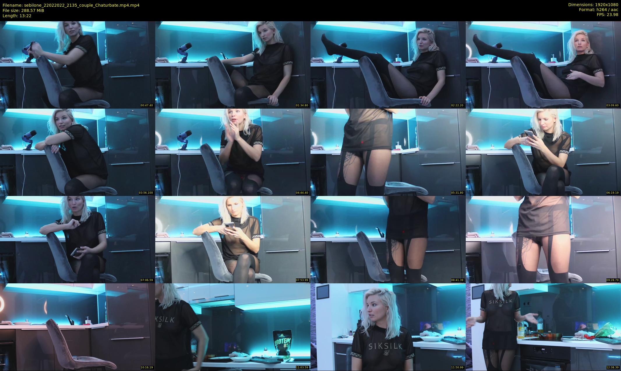 sebilone — 14 minute Chaturbate couple cam show recording, 1080p, Feb 22, 2022