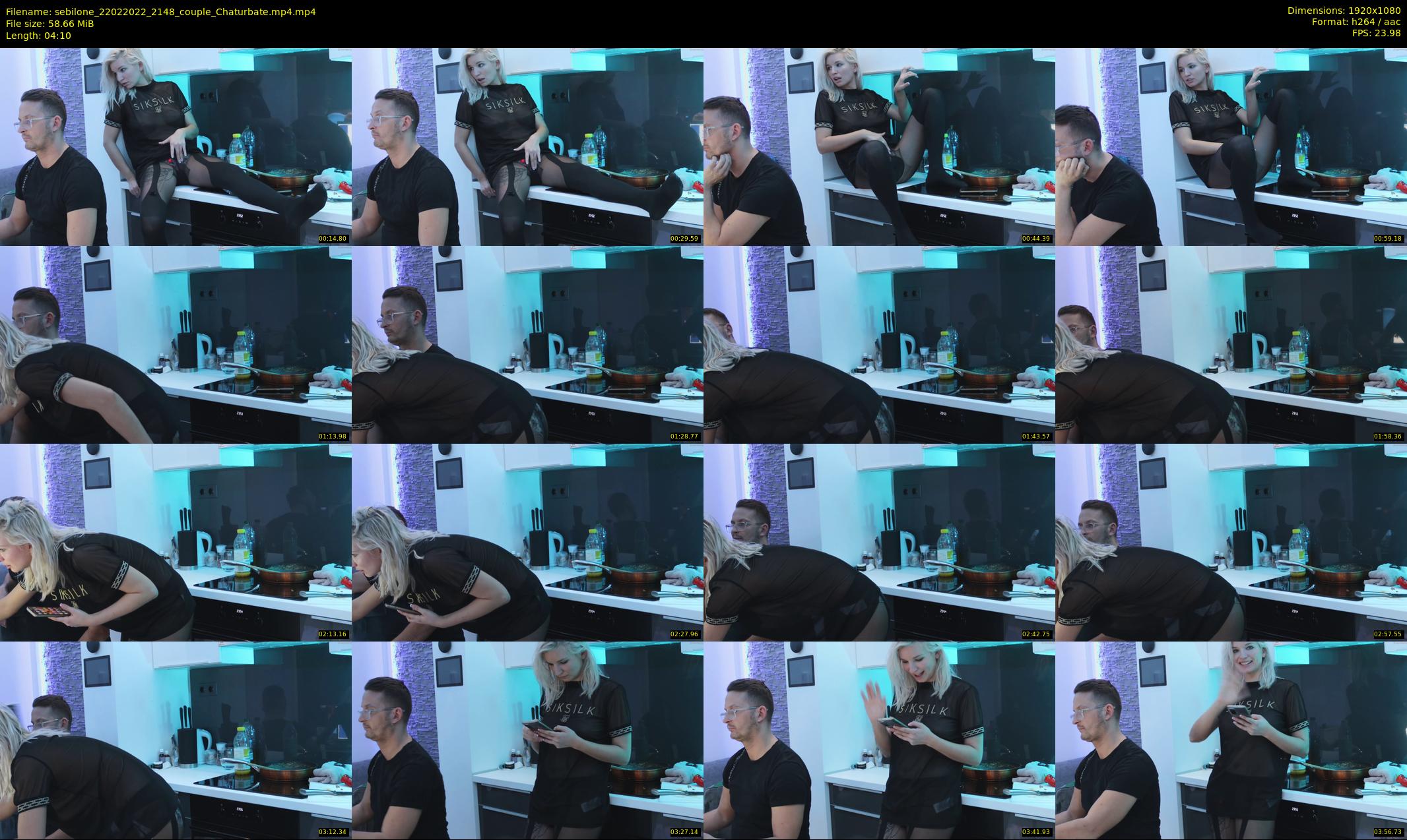 sebilone — 5 minute Chaturbate couple cam show recording, 1080p, Feb 22, 2022